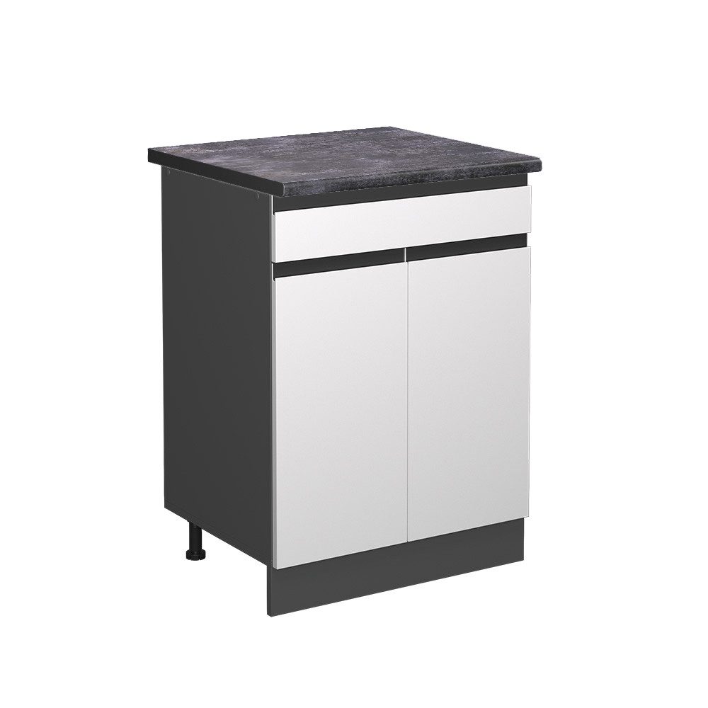 Vicco Unterschrank R-Line, Weiß/Anthrazit, 60 cm, günstig online kaufen