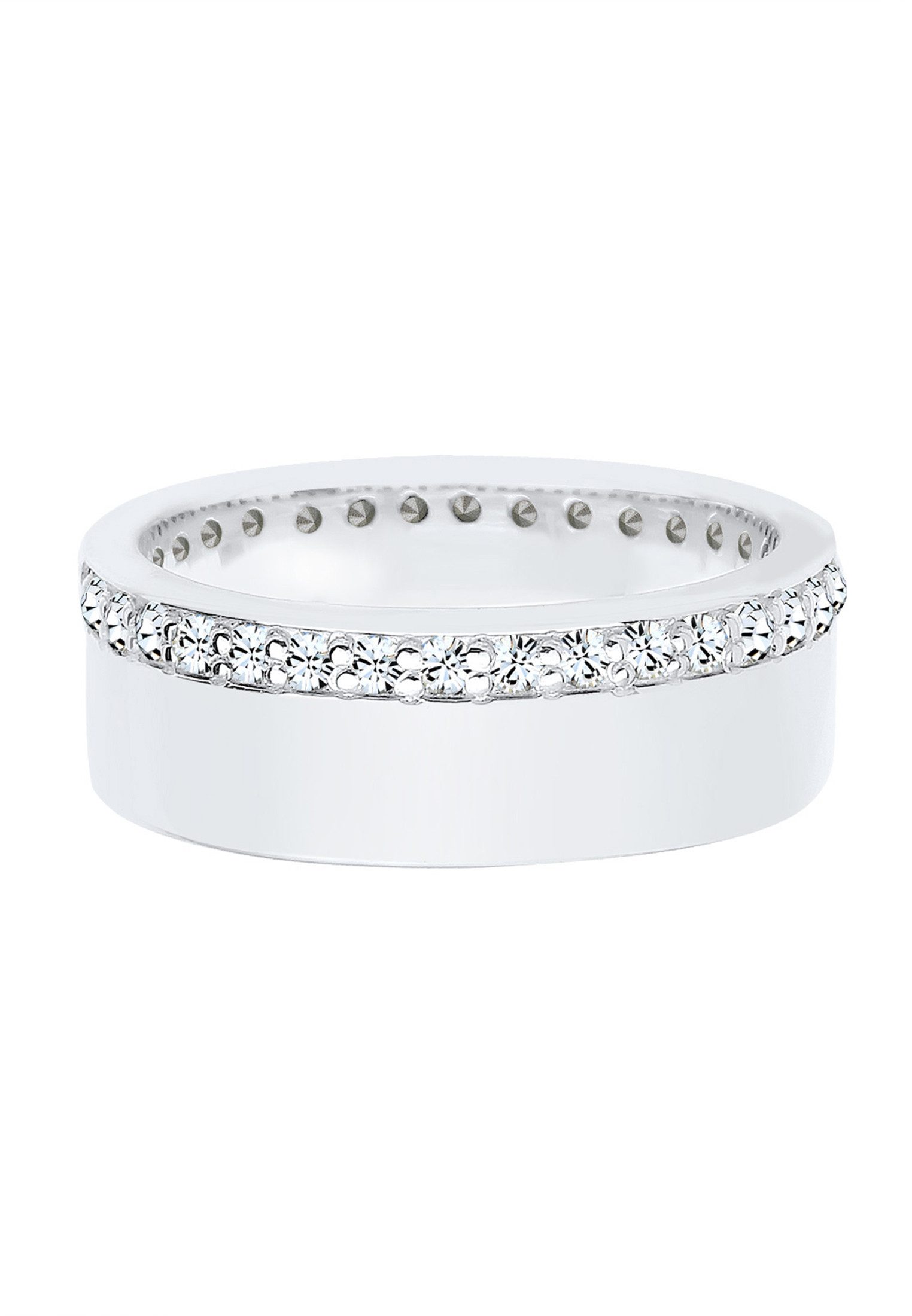 Elli Fingerring Bandring Funkelnd 925 Silber, mit Kristallen von Swarovski® günstig online kaufen