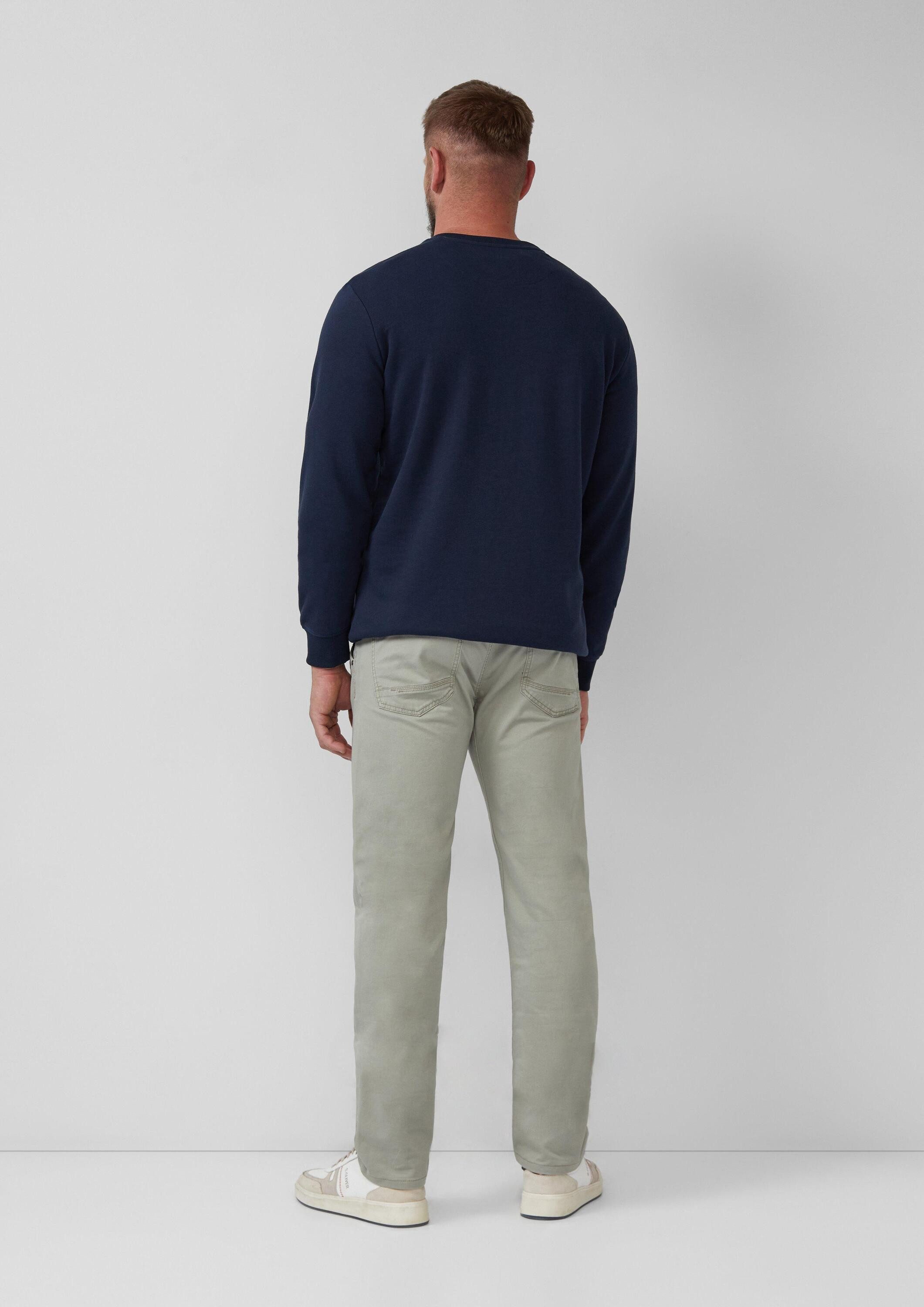 s.Oliver Chinos Hose Chinohose aus Baumwollmix mit Logo-Details
