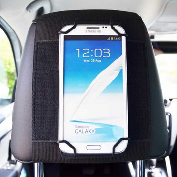 Filmer Universal Auto Rücksitz Halter Kopfstütze Handy-Halterung, (Halterung KFZ PKW Universell passend für Smartphone iPhone)