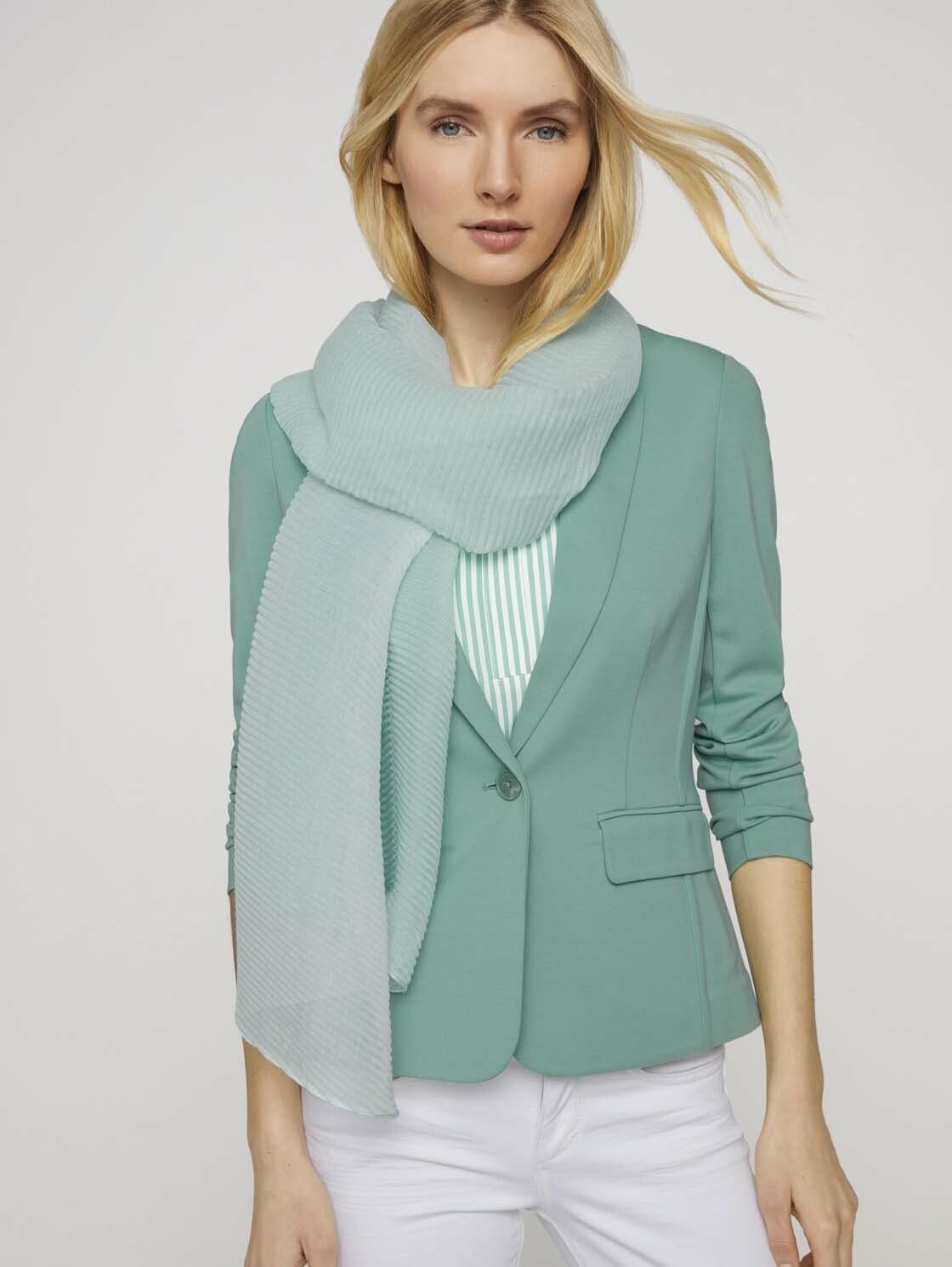 TOM TAILOR Modeschal »Plissierter Schal mit Farbverlauf« online kaufen |  OTTO