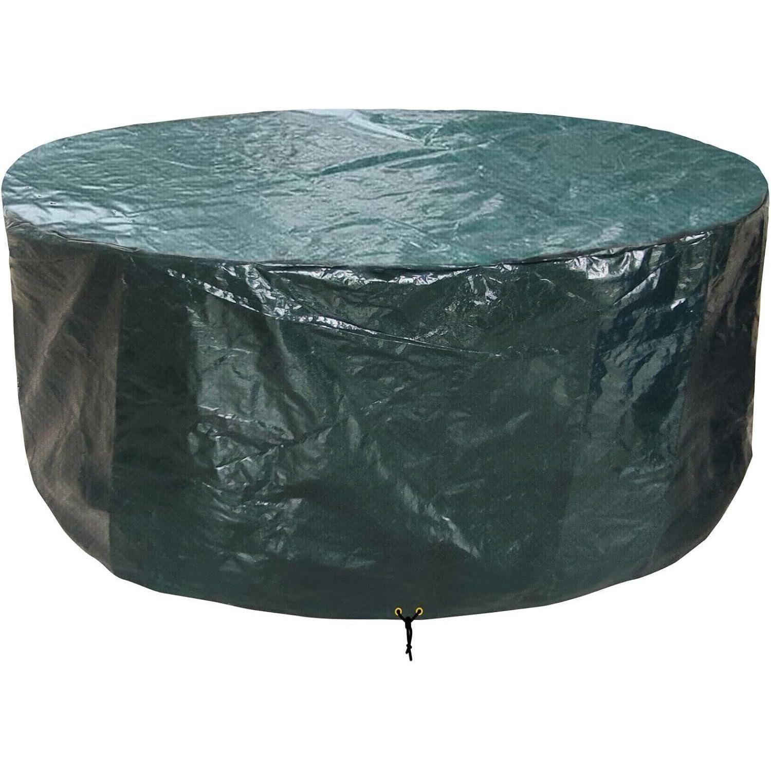 LuxusKollektion Gartenmöbel-Schutzhülle Gartenmöbelabdeckung Rund 190x80cm Grün