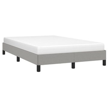 vidaXL Bett Bettgestell Hellgrau 120x190 cm Stoff