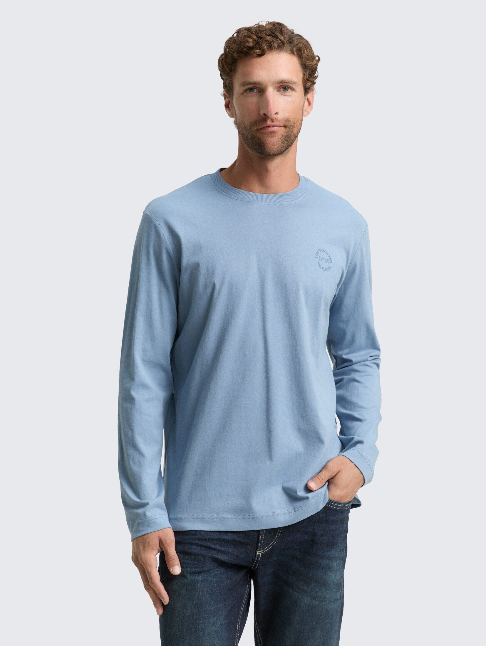 TOM TAILOR Langarmshirt T-Shirt Langarmshirt mit Print günstig online kaufen