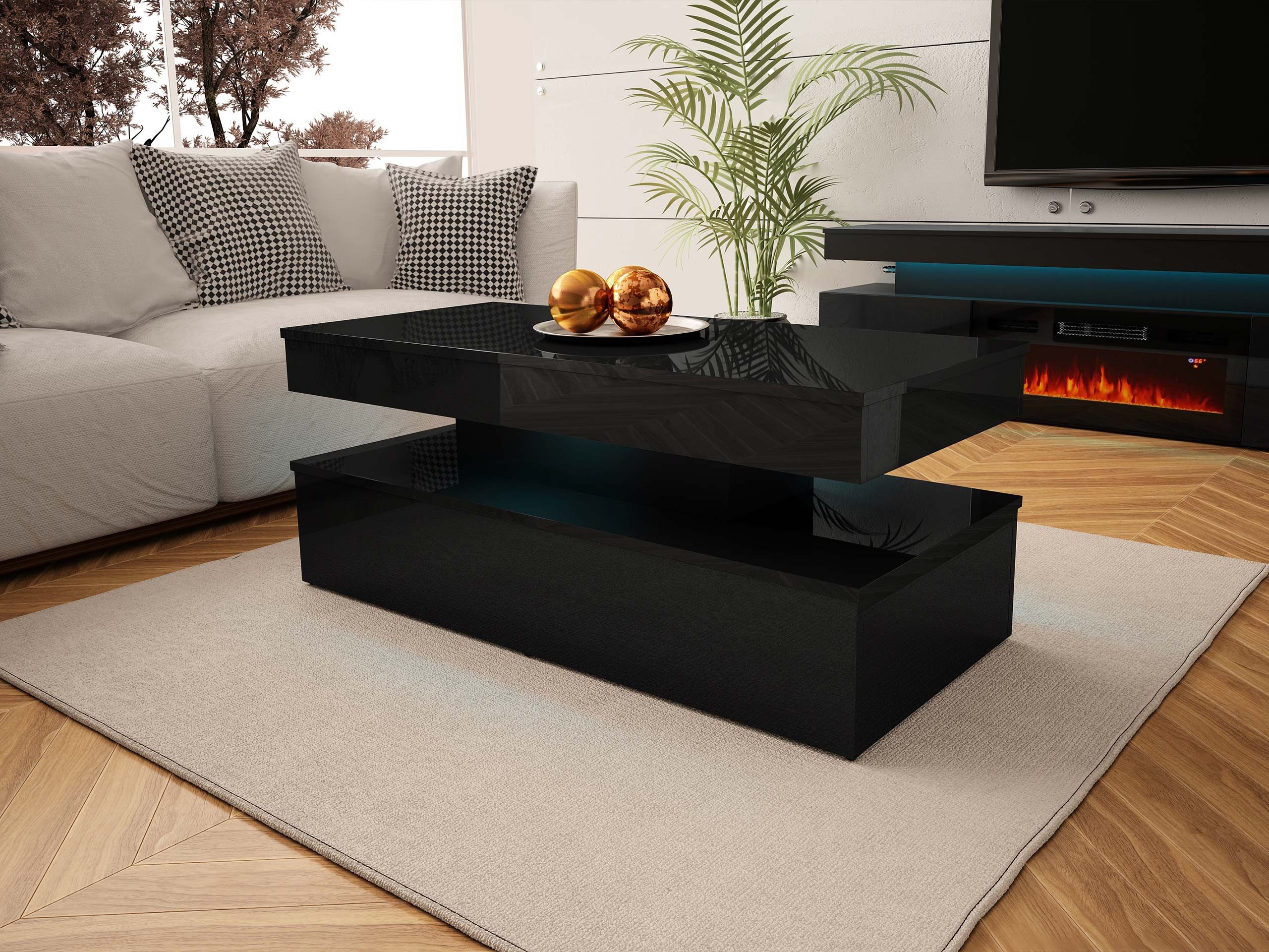 MIRJAN24 Couchtisch 120 Glossa 01 (mit günstig online kaufen