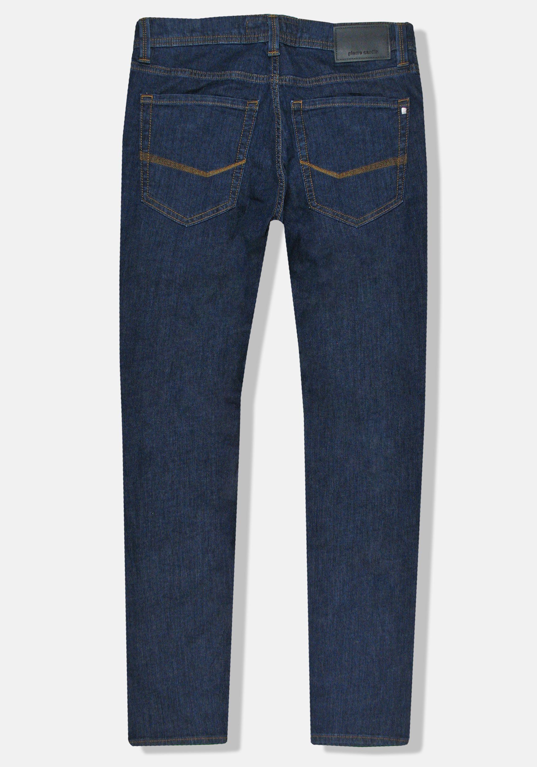 Denim Blue Dark Stretch 5-Pocket-Jeans Lyon Rinsed Tapered Cardin Futureflex Pierre