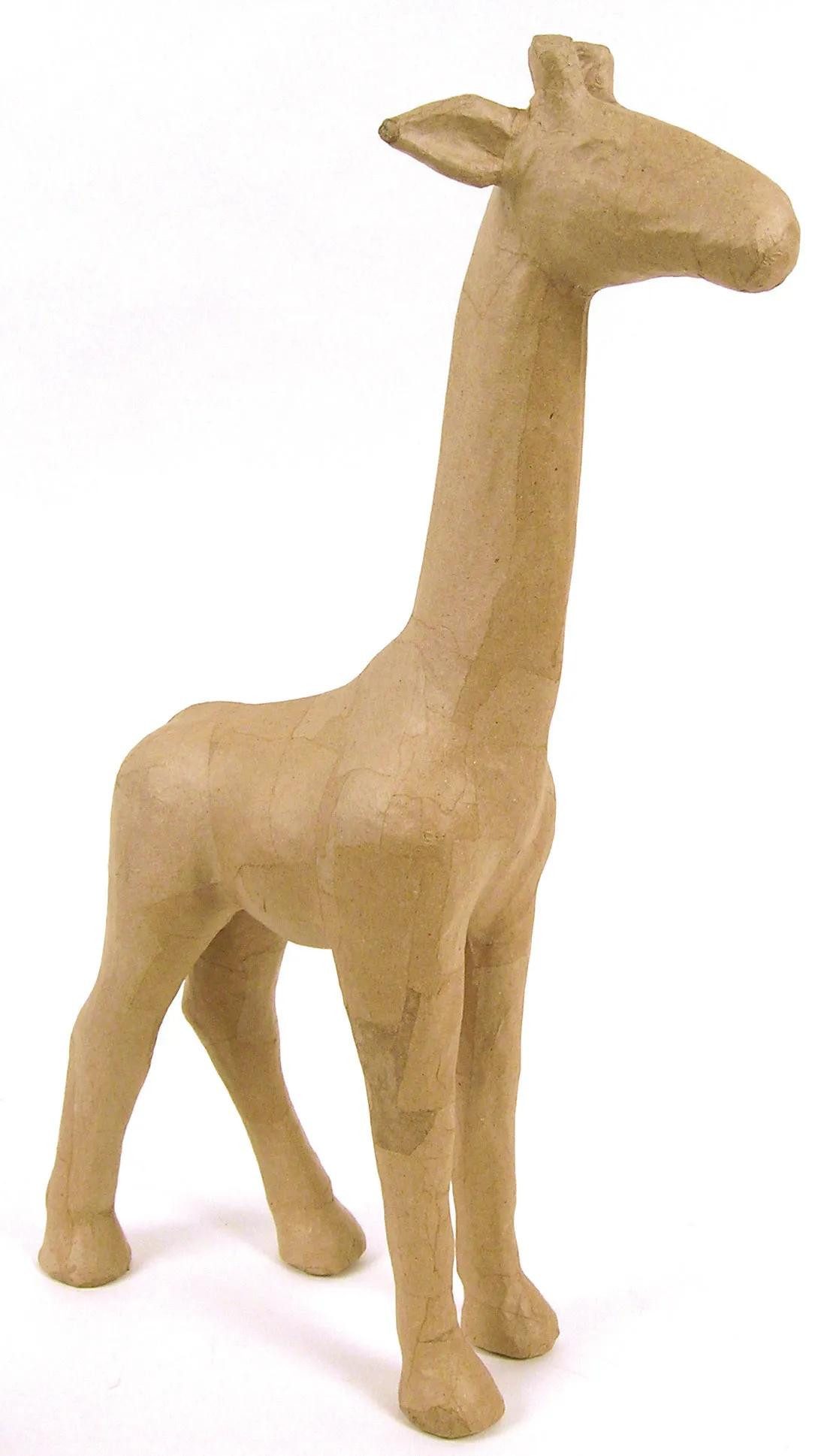 décopatch Papierdekoration Braunes Pappmaché, Giraffe 56cm günstig online kaufen