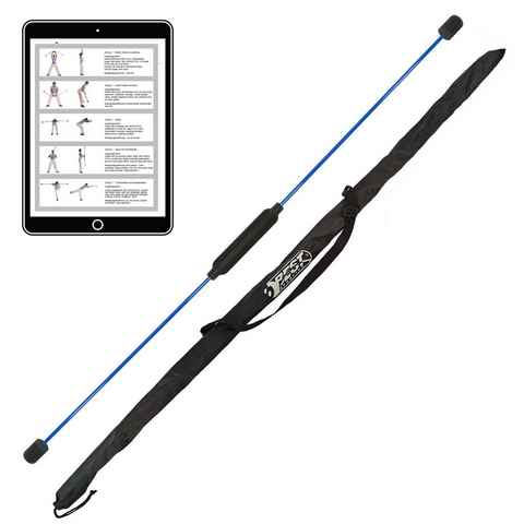 Best Sporting Swingstick Swingstick in blau mit Tasche (1-St), Gymnastikstab mit Anleitung für 16 Übungen