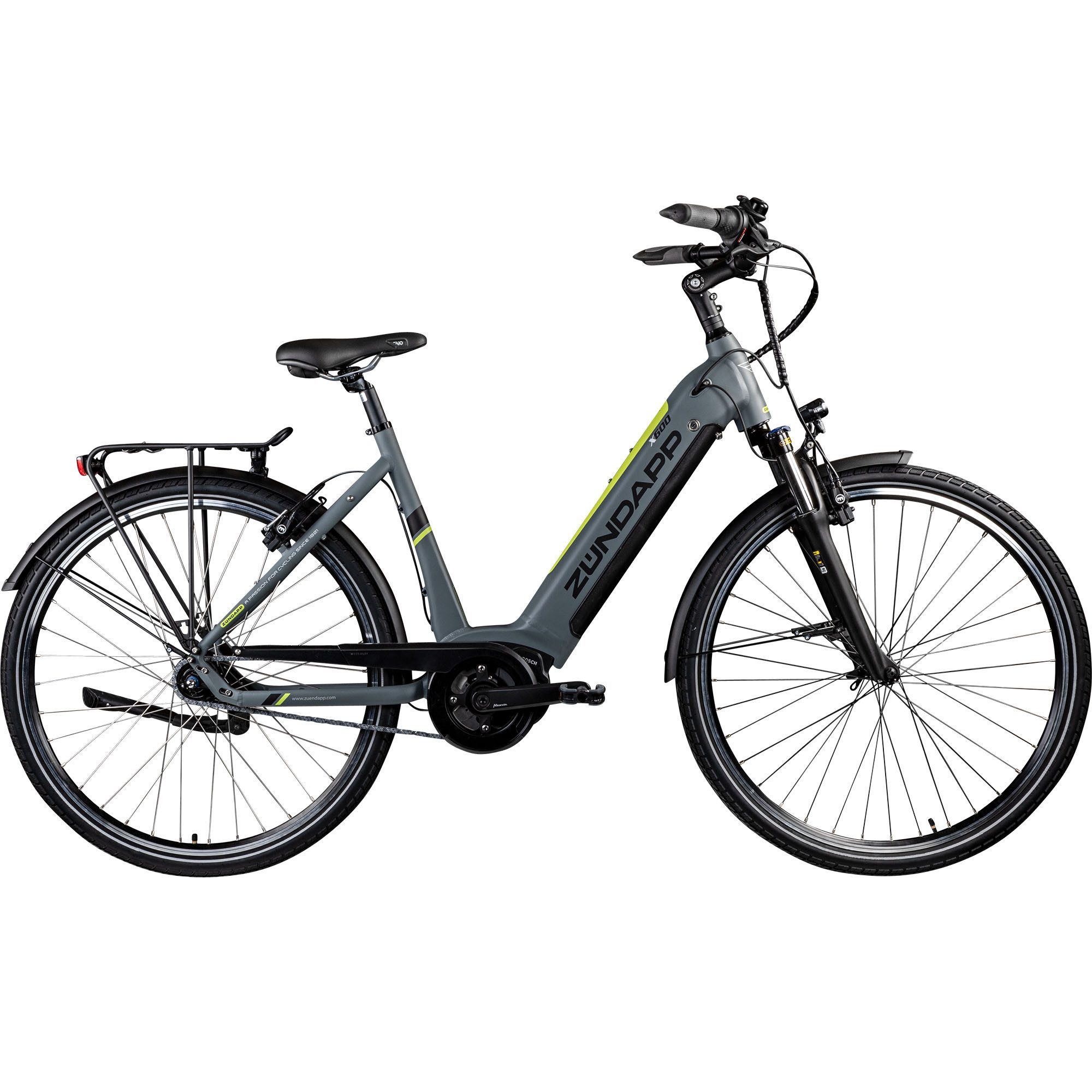 Zündapp E-Bike Cityrad X600 - Bosch Mittelmotor, 7 Gang Shimano Nexus Schaltwerk, Nabenschaltung, Mittelmotor, 400 Wh, Pedelec, Elektrofahrrad für Damen u. Herren