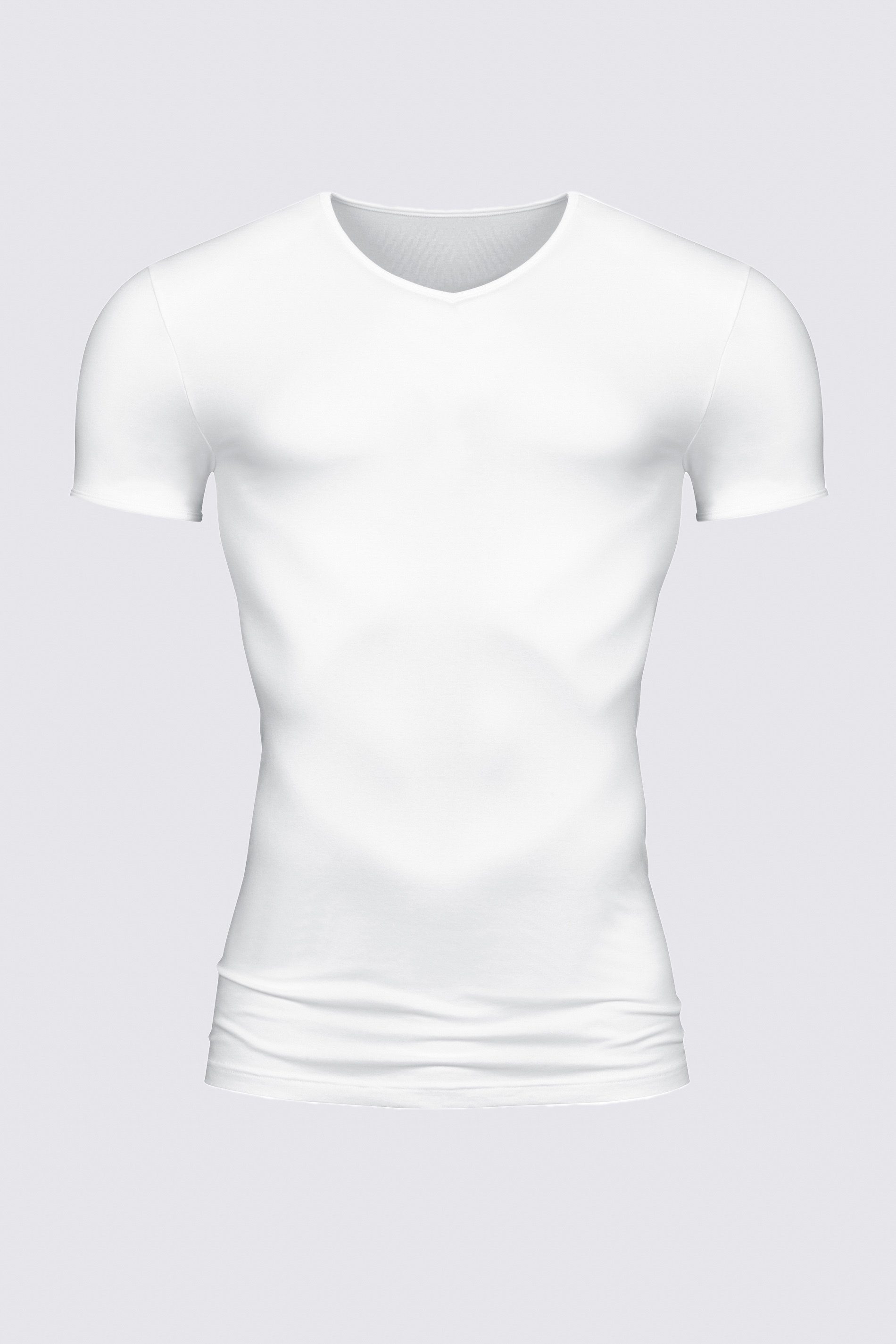 Serie Software Uni Weiss V-Shirt Mey (1-tlg)