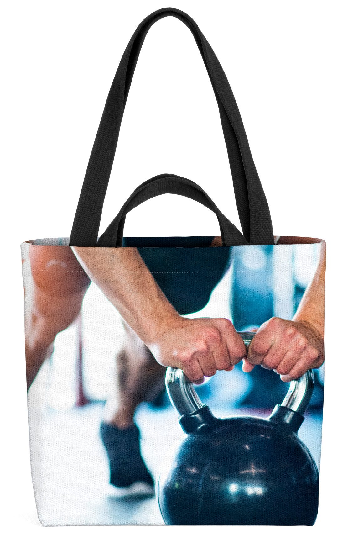 VOID Shopper Einkaufstasche, Kettlebells Sportstudio Sport Kettlebells Fitness Sport Fitnessstudio