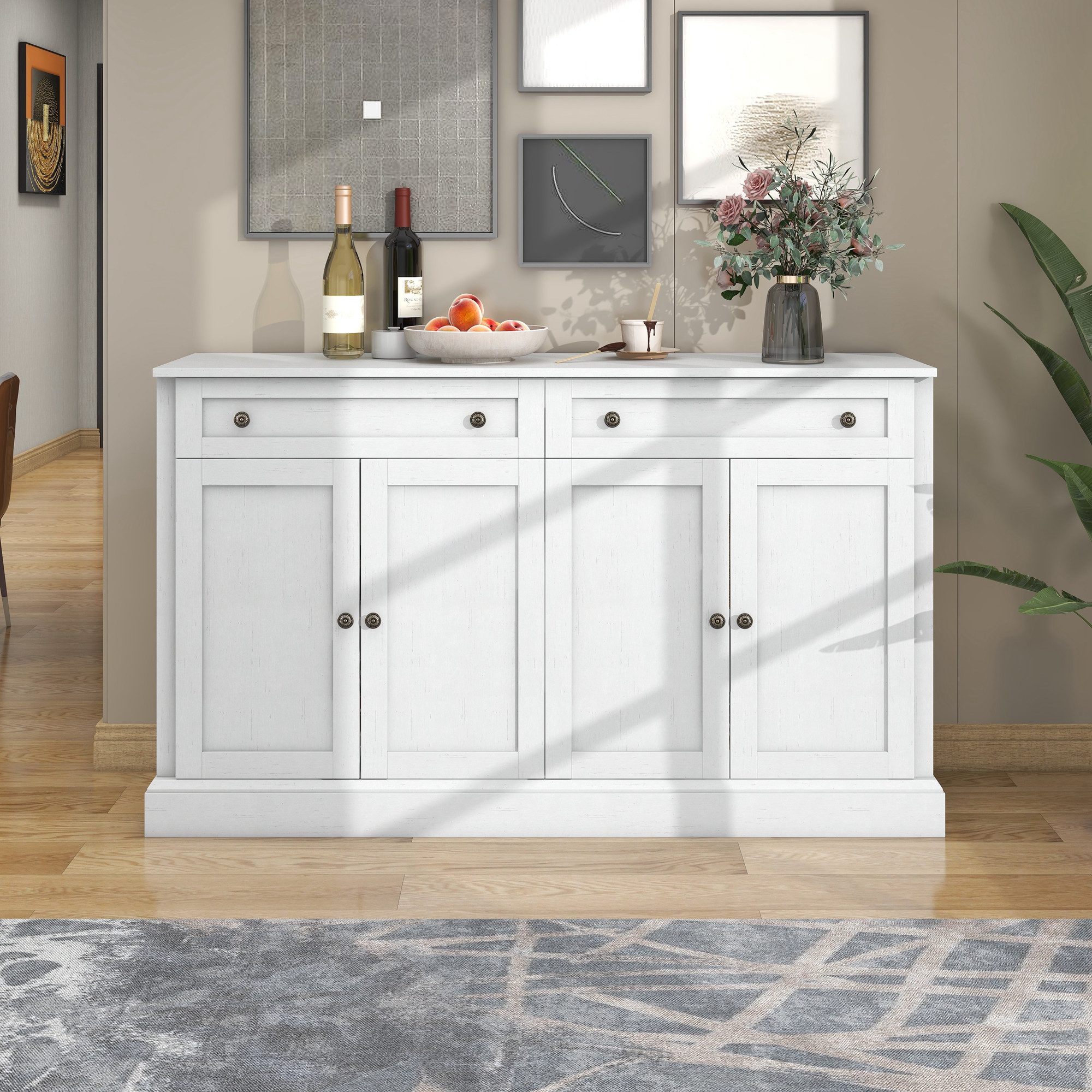 IDEASY Küchenbuffet Aufbewahrungsschrank, Sideboard mit 2 günstig online kaufen