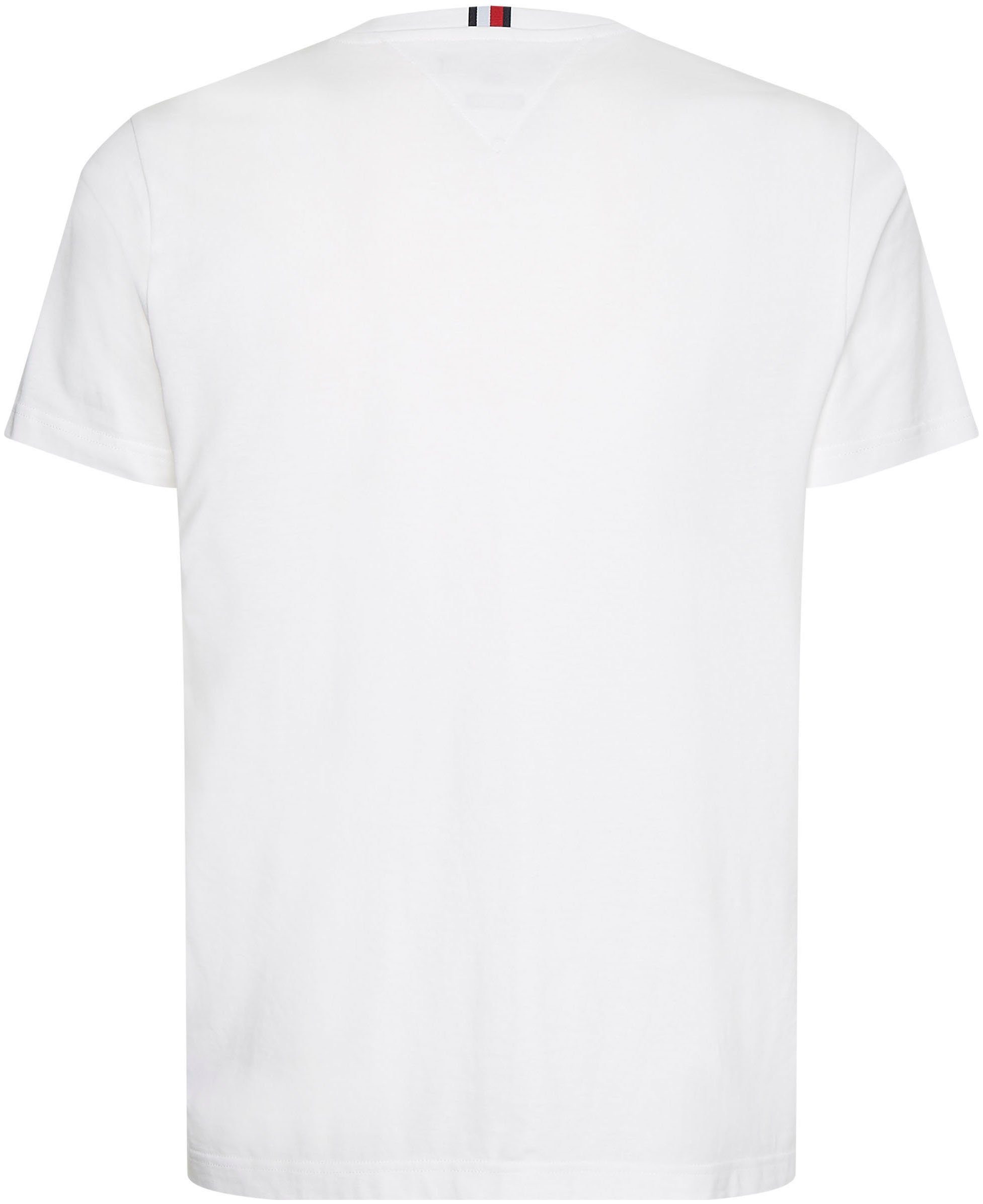PLACEMENT schlichten weiß Hilfiger Tommy Design im TEE MULTI T-Shirt