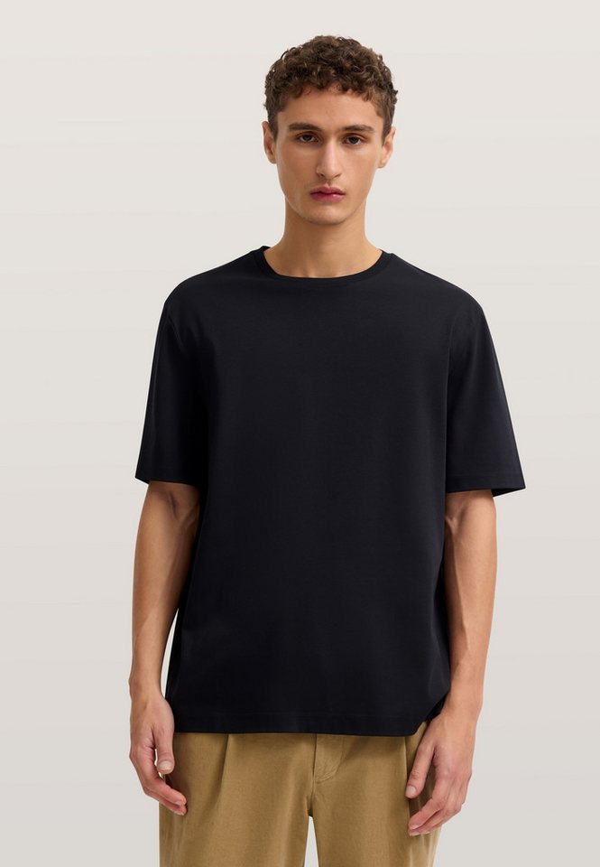 bugatti T-Shirt elegant mit Rundhals