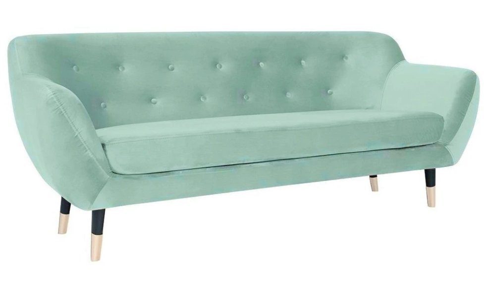 JVmoebel Sofa Moderner Türkis Chesterfield Dreisitzer Luxus Design Couch Neu, Made in Europe