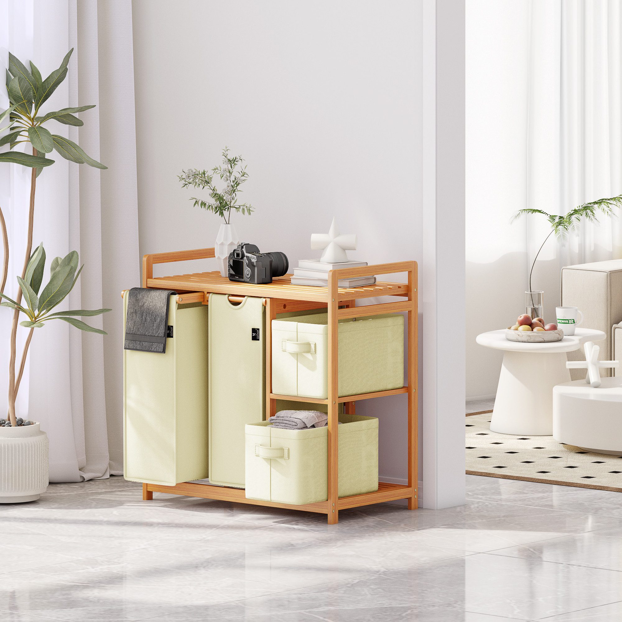 AdelDream(BTWX8GZZ) Wäschekorb AdelDream 140L Wäschekorb mit Korb und Ablag günstig online kaufen