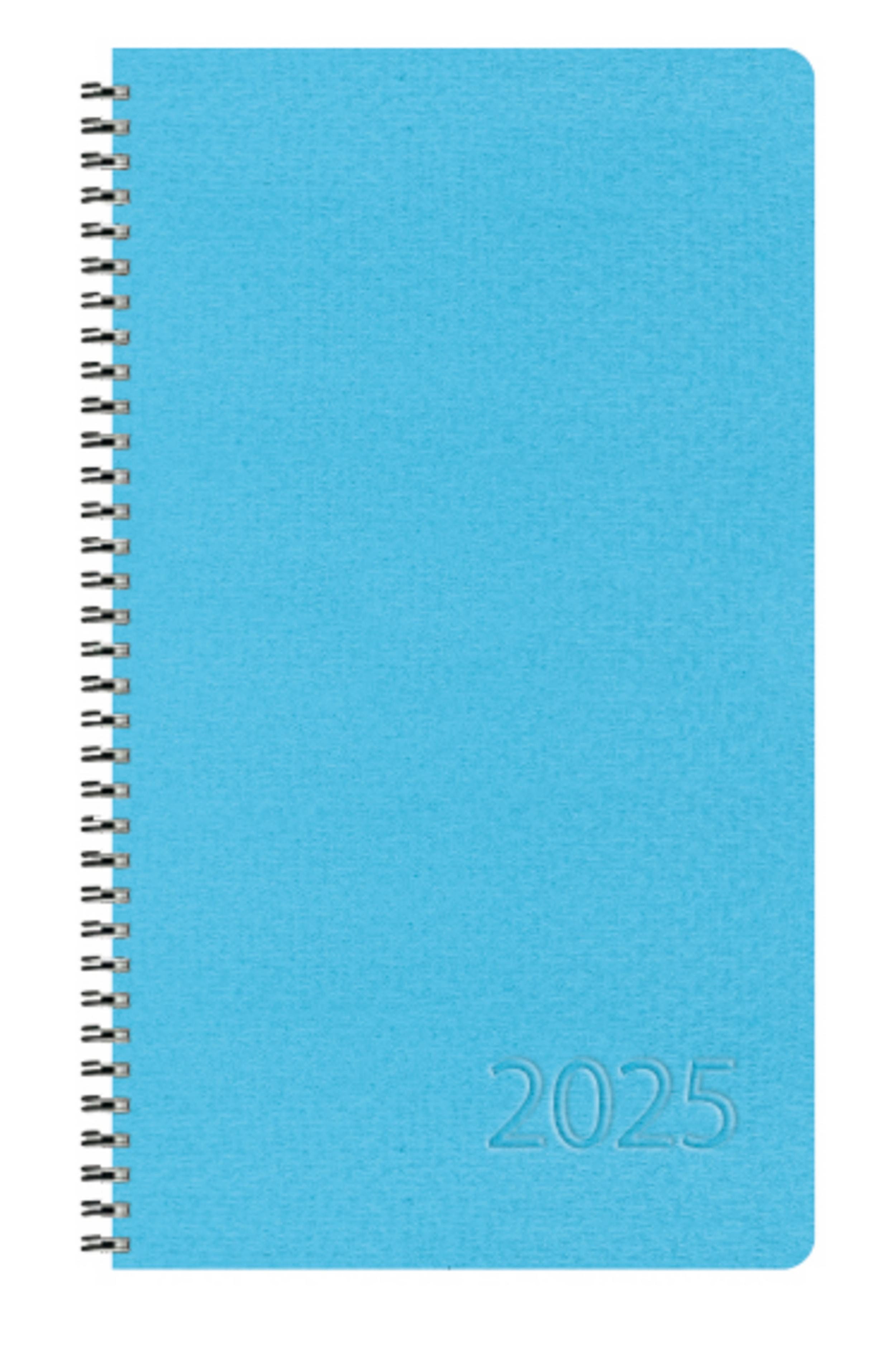 Korsch Verlag Terminkalender Taschenkalender Wochentimer Small Blau 2025, Terminplaner