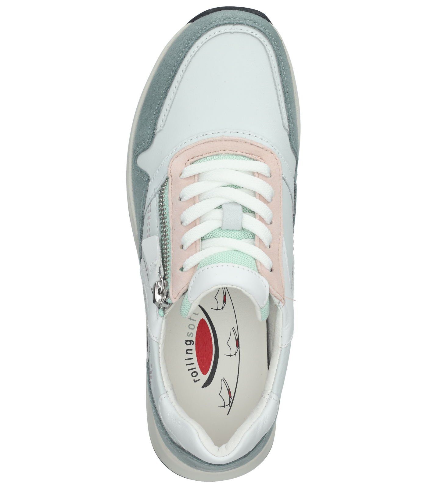 Gabor light mint/jade Veloursleder/Textil Sneaker Sneaker