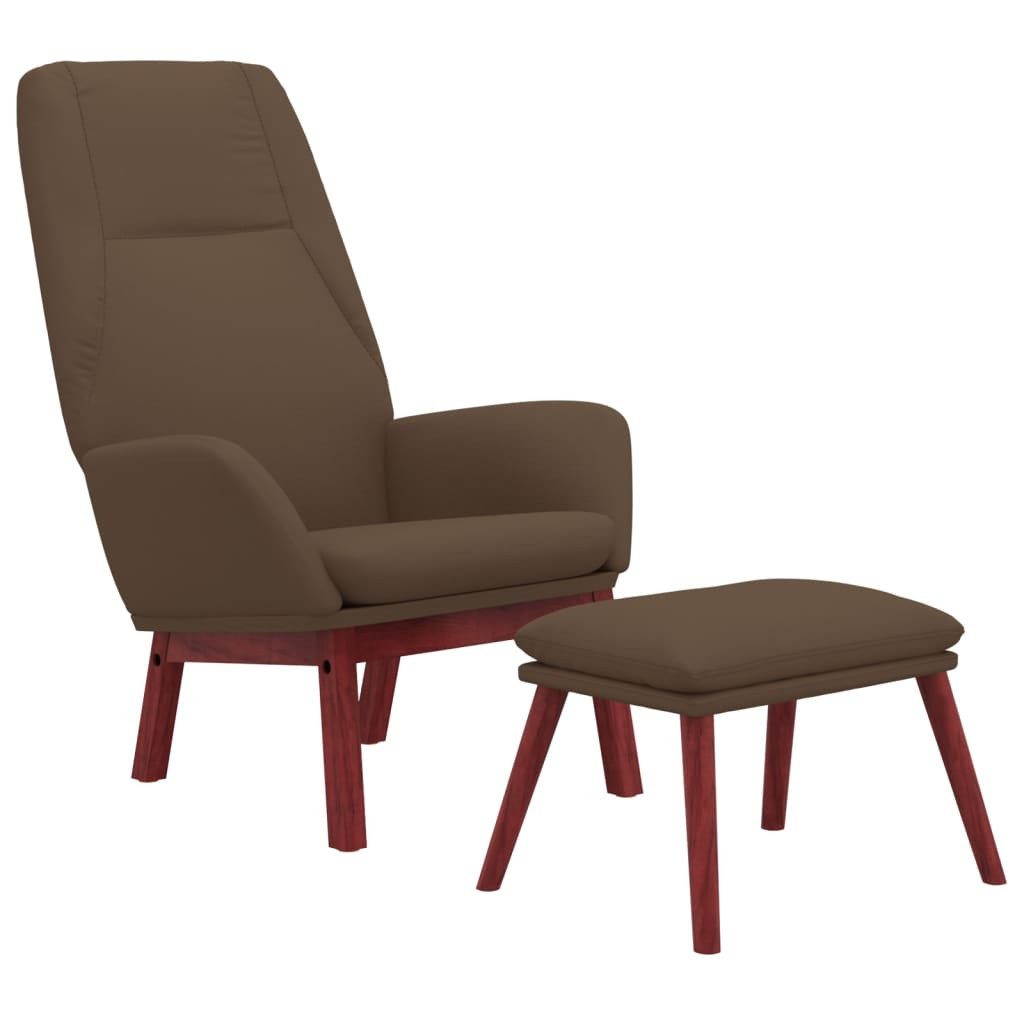 vidaXL Sessel Relaxsessel mit Hocker Taupe günstig online kaufen
