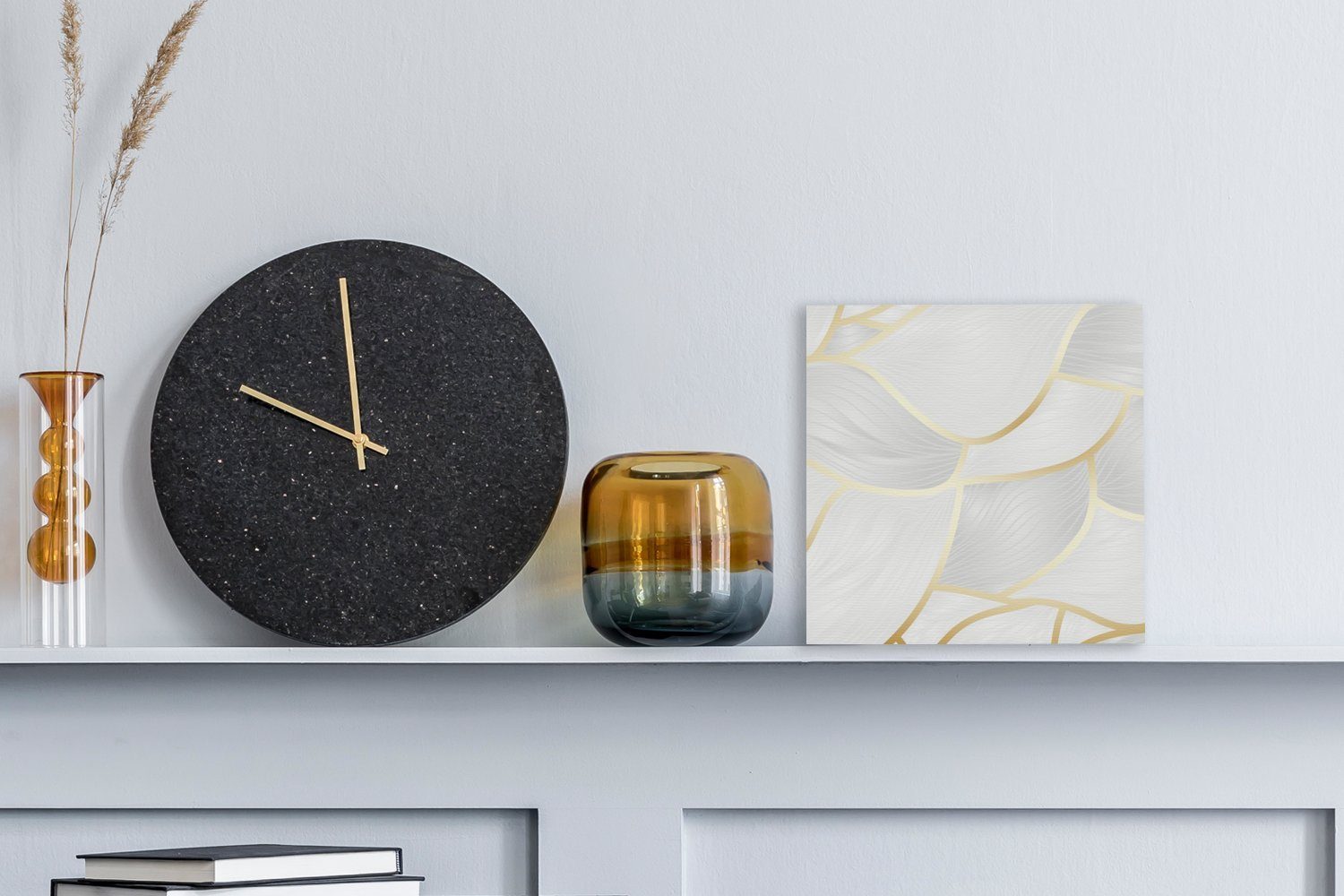 OneMillionCanvasses® Leinwandbild Abstraktes Muster mit goldenen günstig online kaufen