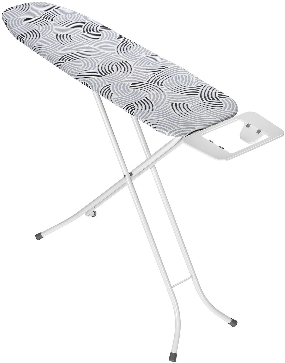 WENKO Bügelbrett Modell Base, Bügelfläche 110x30 cm, höhenverstellbarer Bügeltisch, platzsparend klappbar