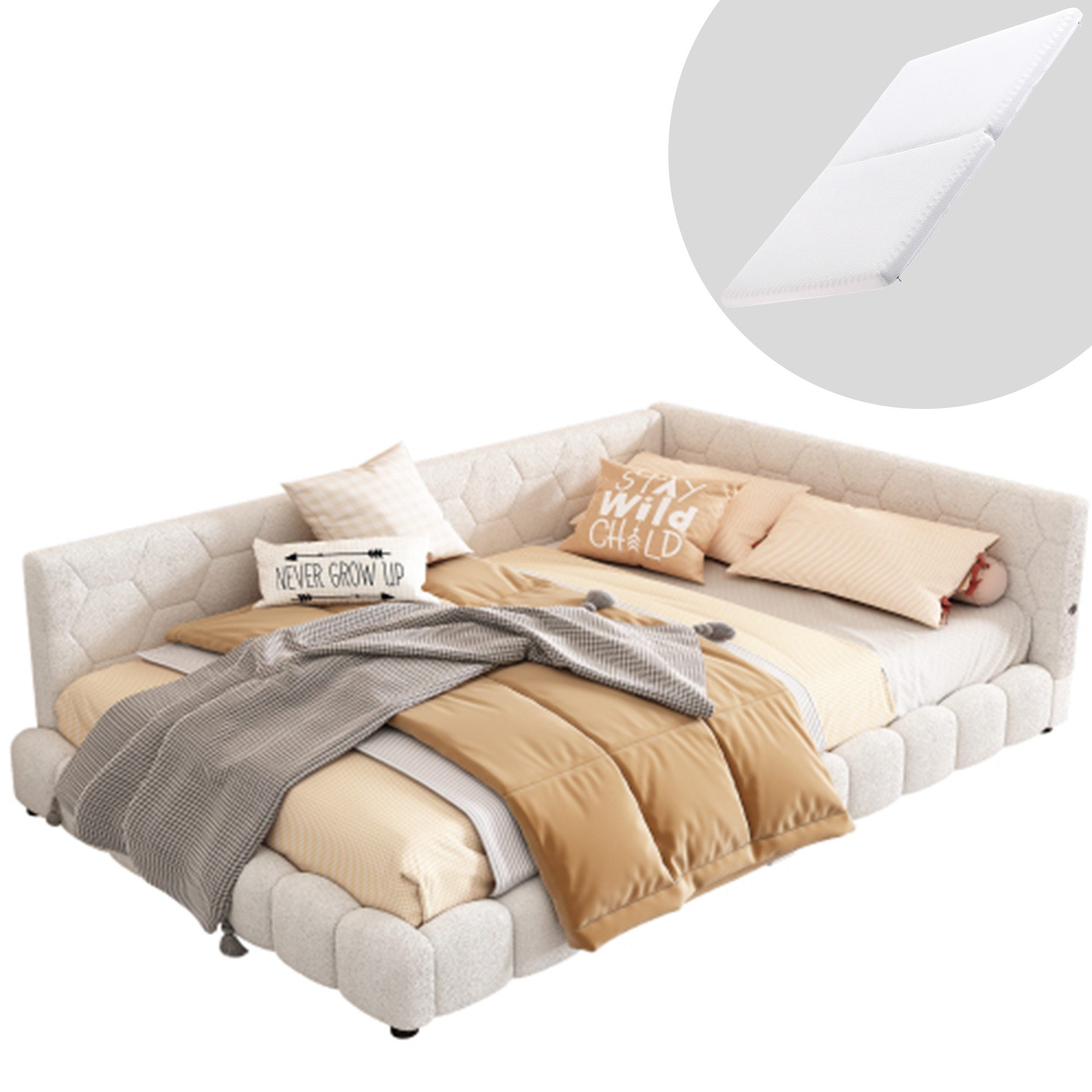 HAUSS SPOLE Schlafsofa 140x200cm mit Umgebungslicht, günstig online kaufen