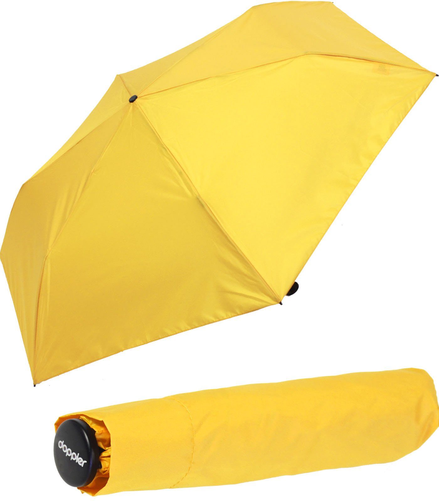 Yellow uni, Shiny 99 Taschenregenschirm doppler® Zero