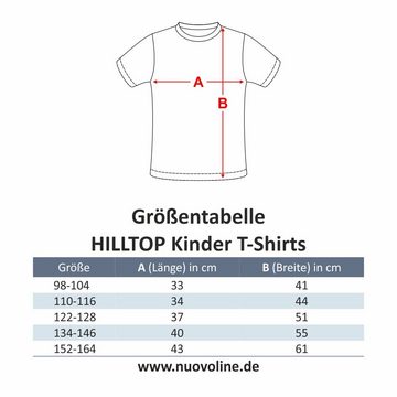 Hilltop Print-Shirt Kinder Langarmshirt aus Biobaumwolle mit Glitzer Motiv Hund