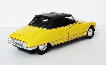 Welly Modellauto CITROEN DS19 Cabriolet Modellauto 12cm aus Metall 16 (Gelb zu), mit Rückzug Modell Auto Spielzeugauto Spielzeug Geschenk Kinder