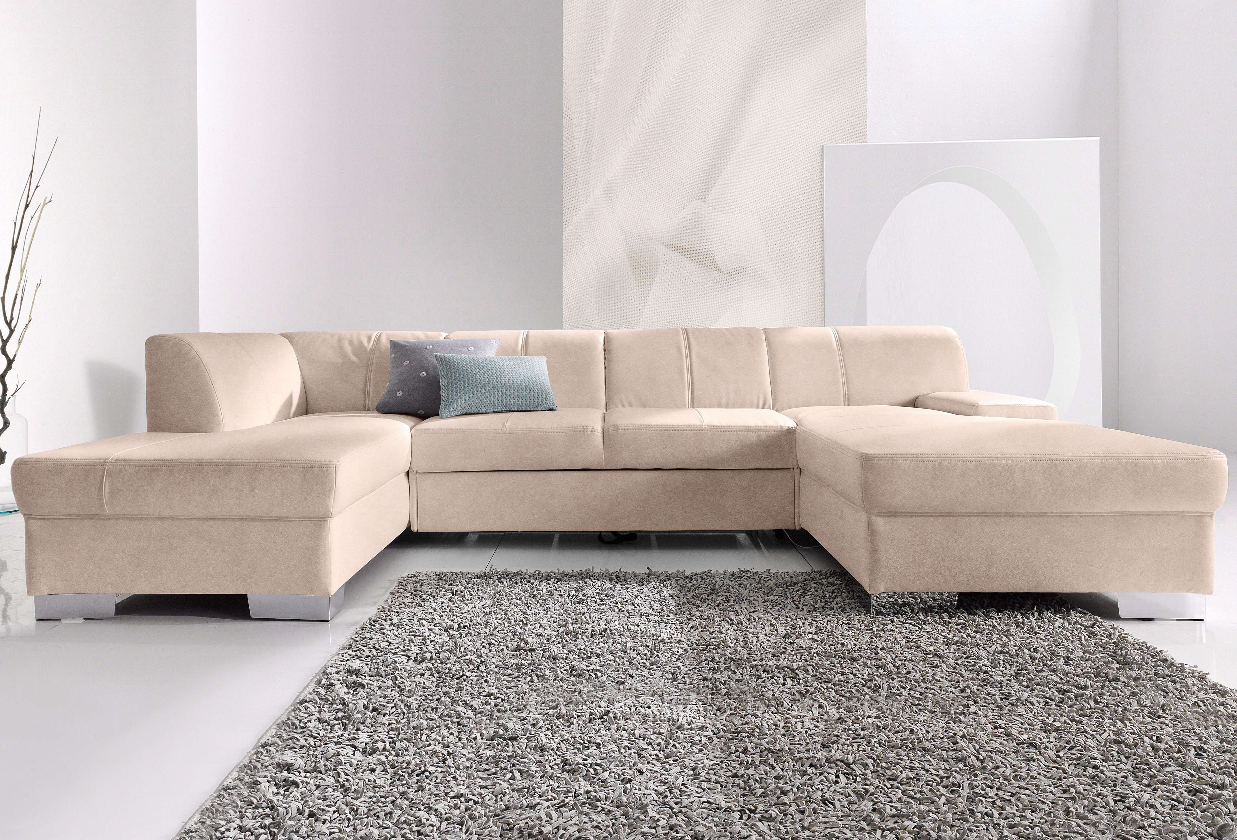 DOMO collection Wohnlandschaft "Star, zeitlose Formensprache, elegante Opti günstig online kaufen