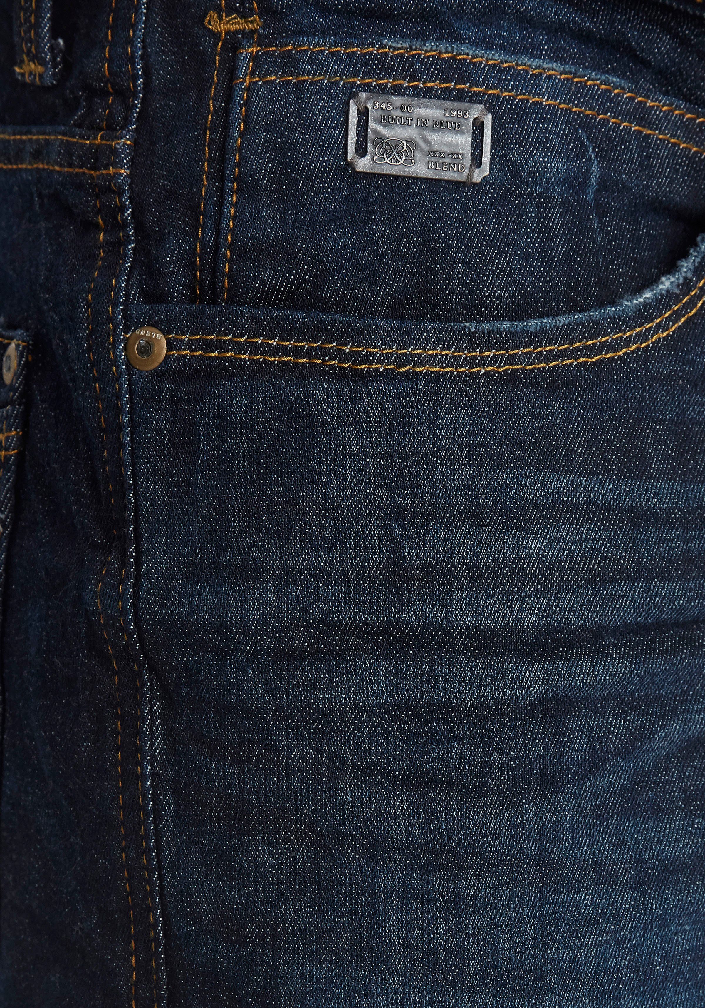 Blend Regular-fit-Jeans BL-Rock fit Baumwollmischung mit Elasthan, Regular Fit, elastisches Denim