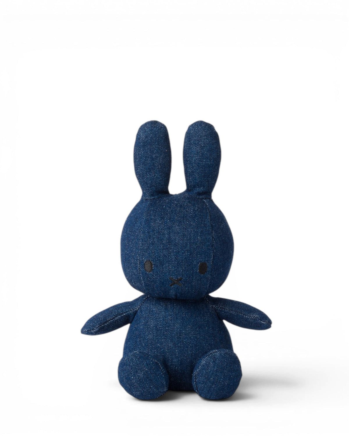Bon Ton Toys Kuscheltier Miffy sitzend RAW Denim blau Jeans dunkelblau 23 cm
