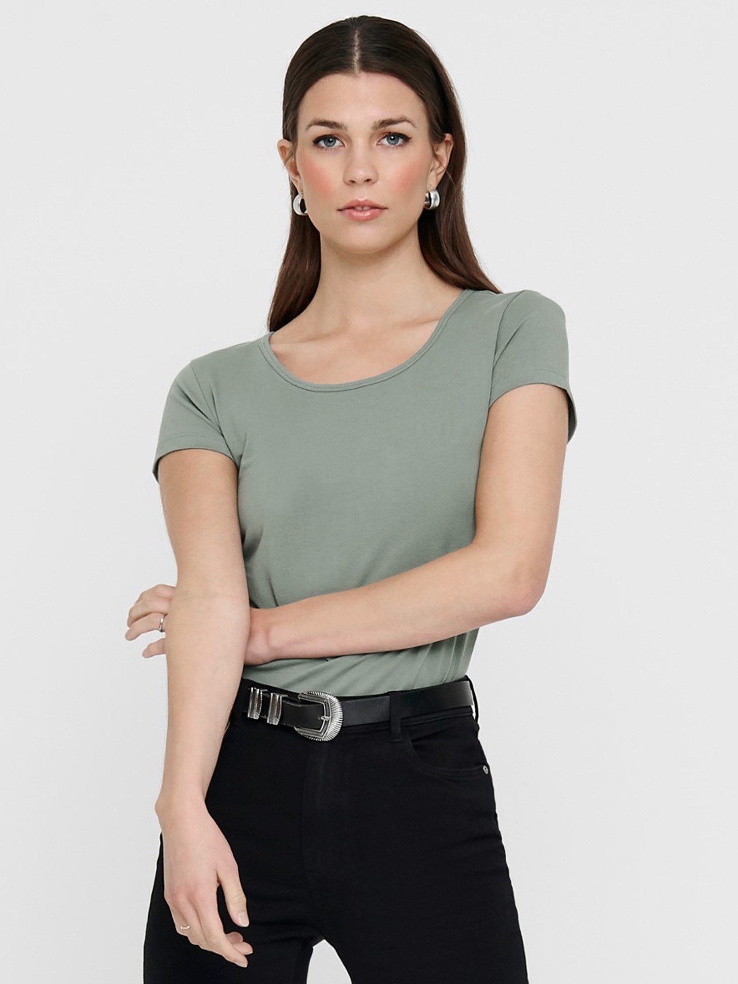 ONLY T-Shirt ONLLIVE LOVE NEW (3-tlg., 3er Pack) Figur betont, elastische Baumwollqualität