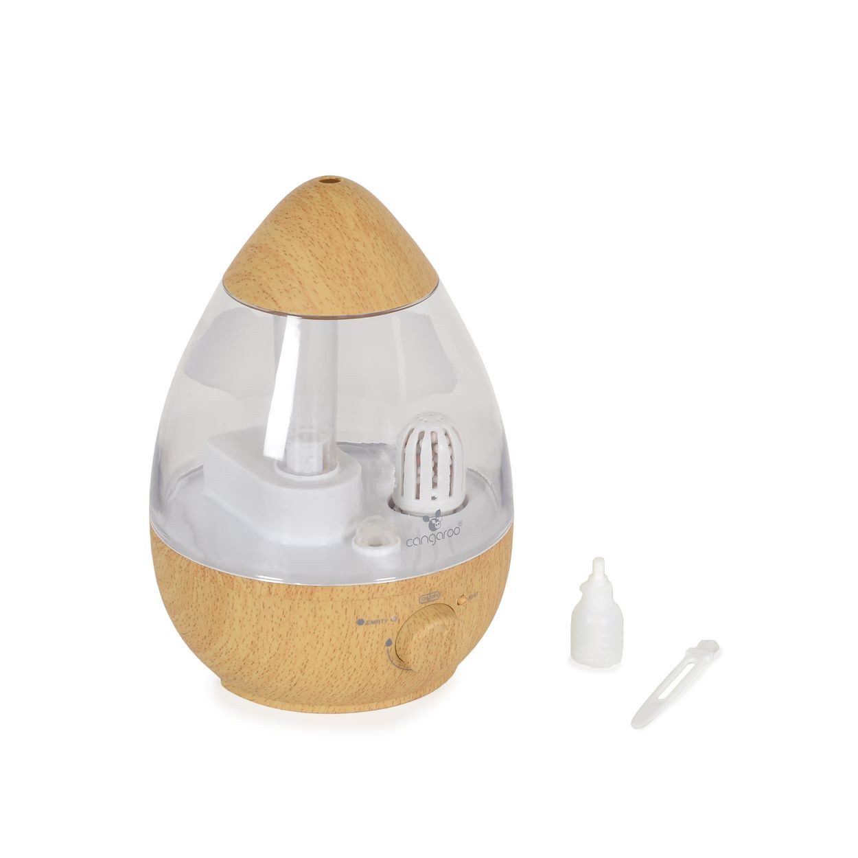 Cangaroo Luftbefeuchter Ultraschall Luftbefeuchter, Skye Holzoptik Kühlnebelbefeuchter 2,5 Liter