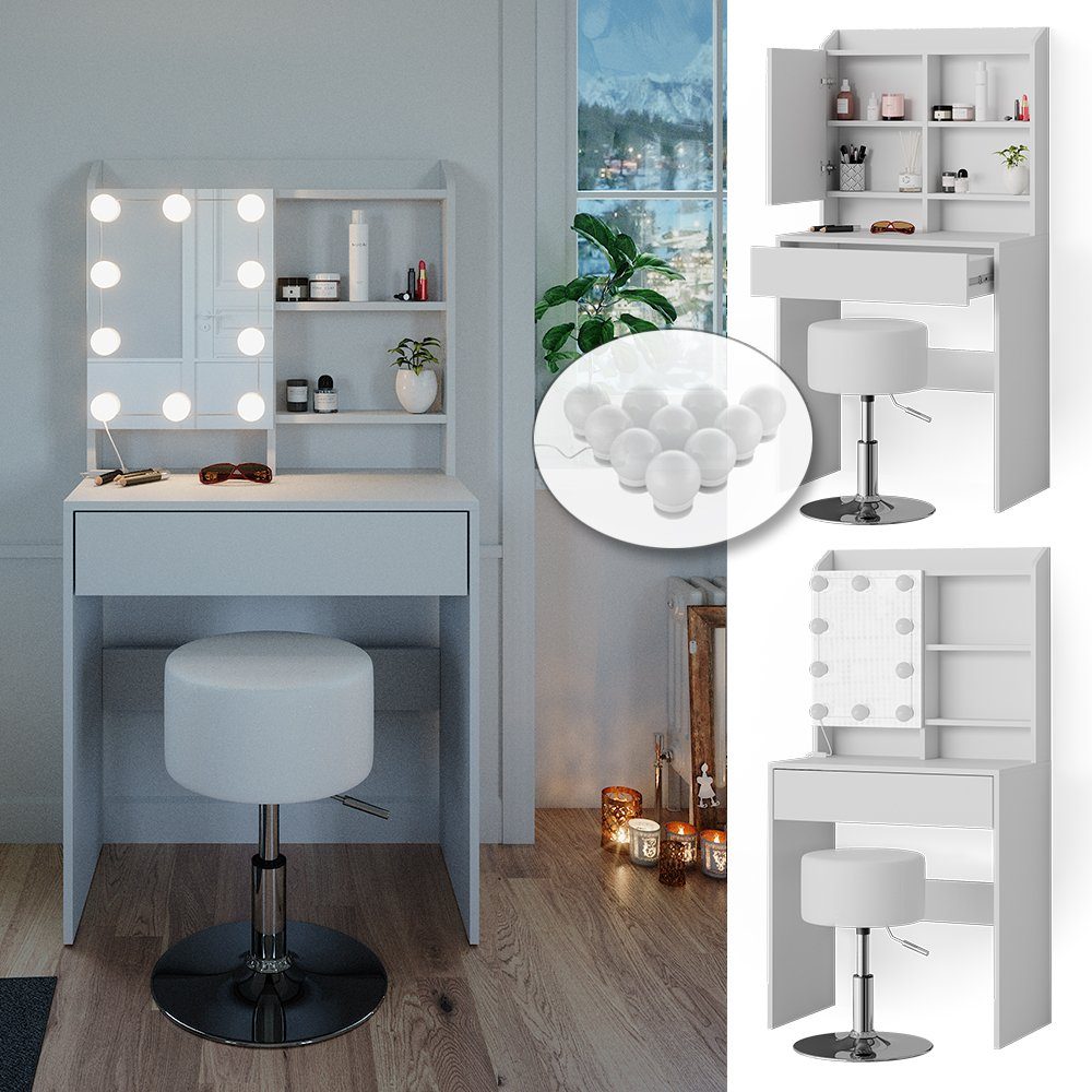 Vicco Schminktisch Laura, Weiß, 70 cm günstig online kaufen