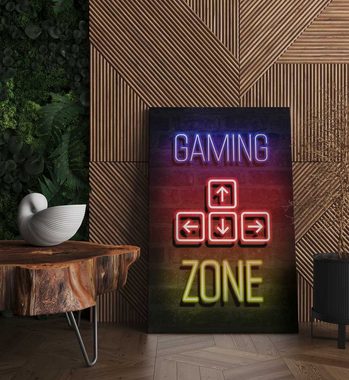 Mister-Kreativ XXL-Wandbild Gaming Zone Arrows - Premium Wandbild, Viele Größen + Materialien, Poster + Leinwand + Acrylglas