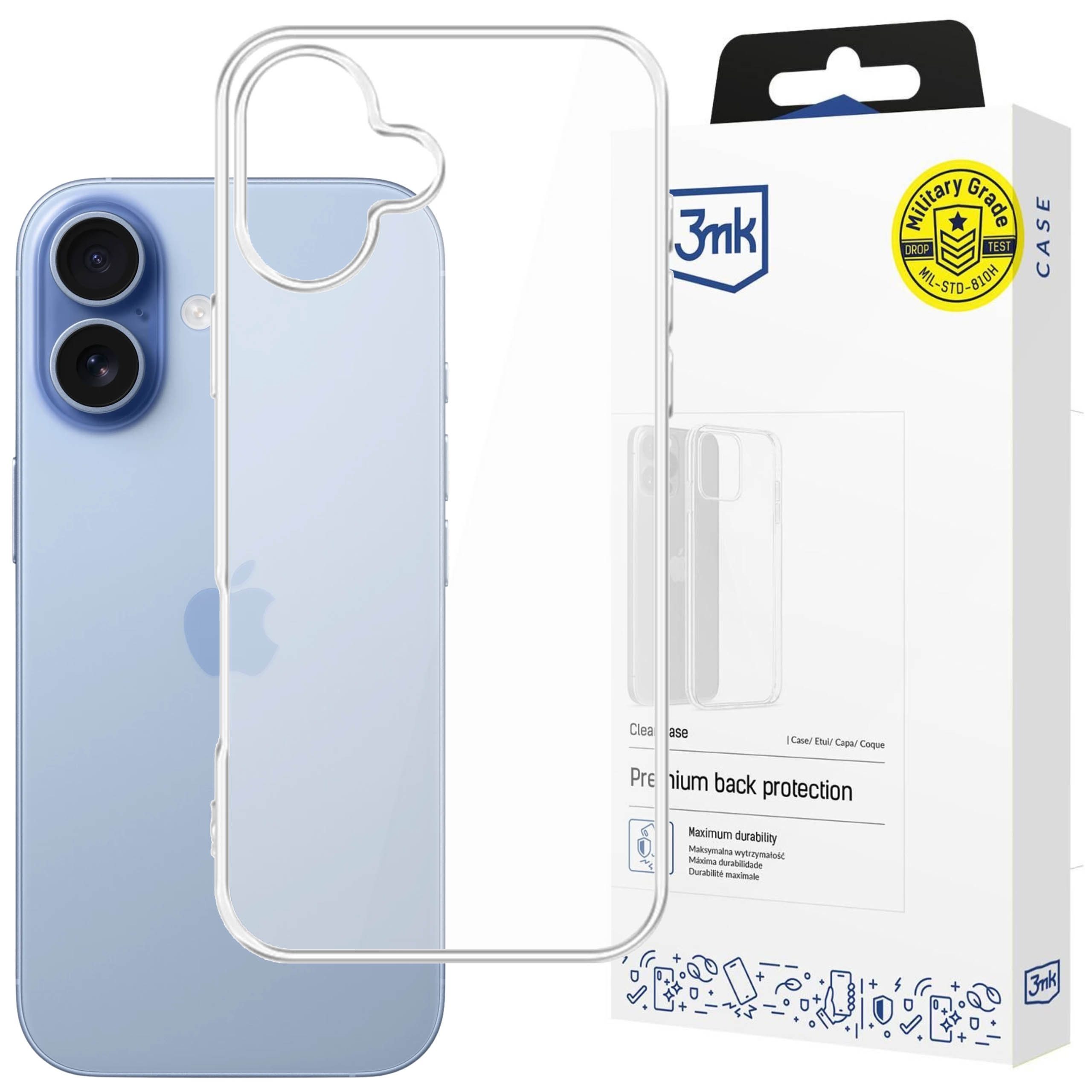 3MK Handyhülle Klarsicht Handyhülle aus Polymer für Apple iPhone 17, 3mk Clear Case
