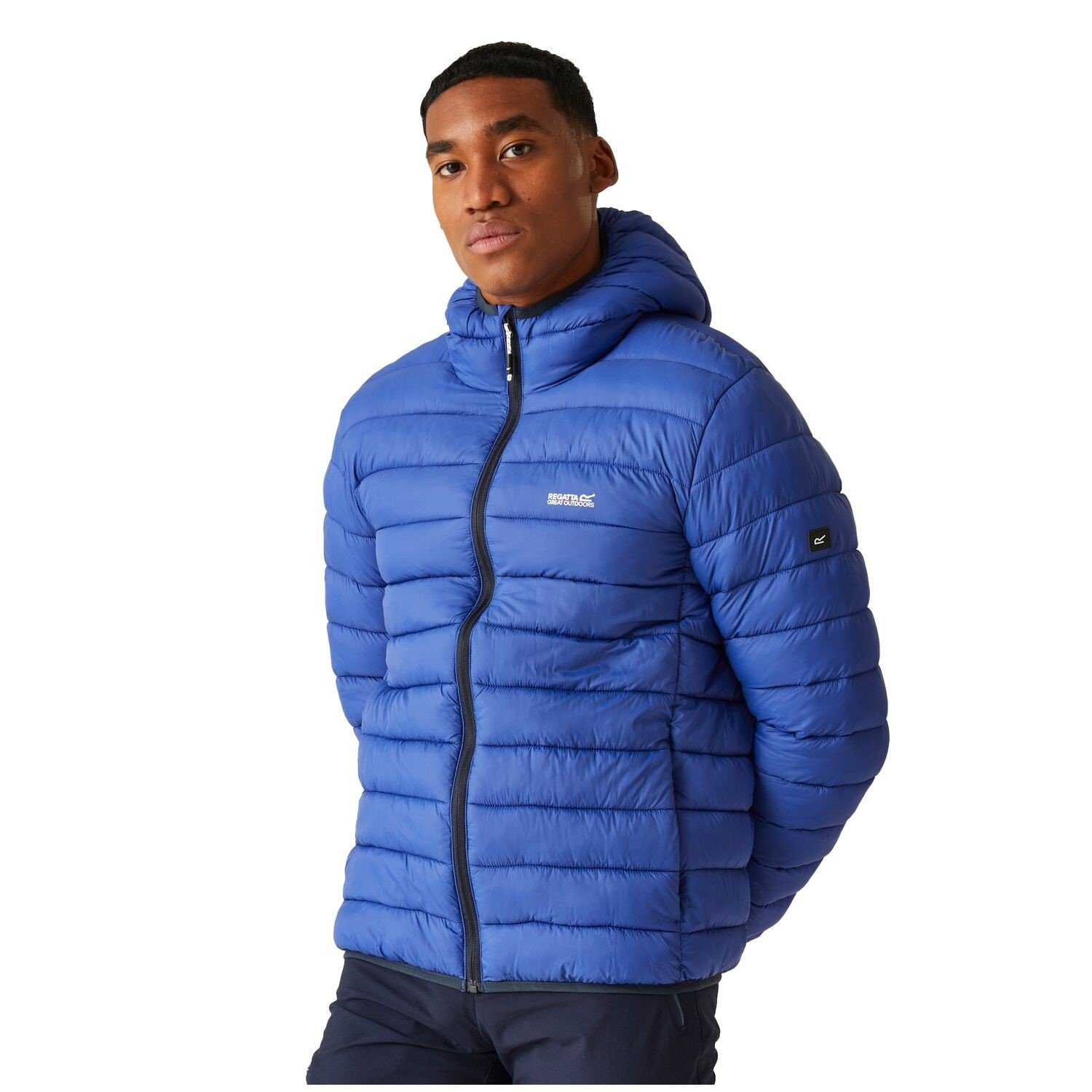 Regatta Funktionsjacke Kapuze Jacke Blau Baffle Herren Marizion mit für