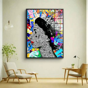 DOTCOMCANVAS® Acrylglasbild ELISABETH - Acrylglas, Acrylglasbild ELISABETH Pop Art hochkant Portrait