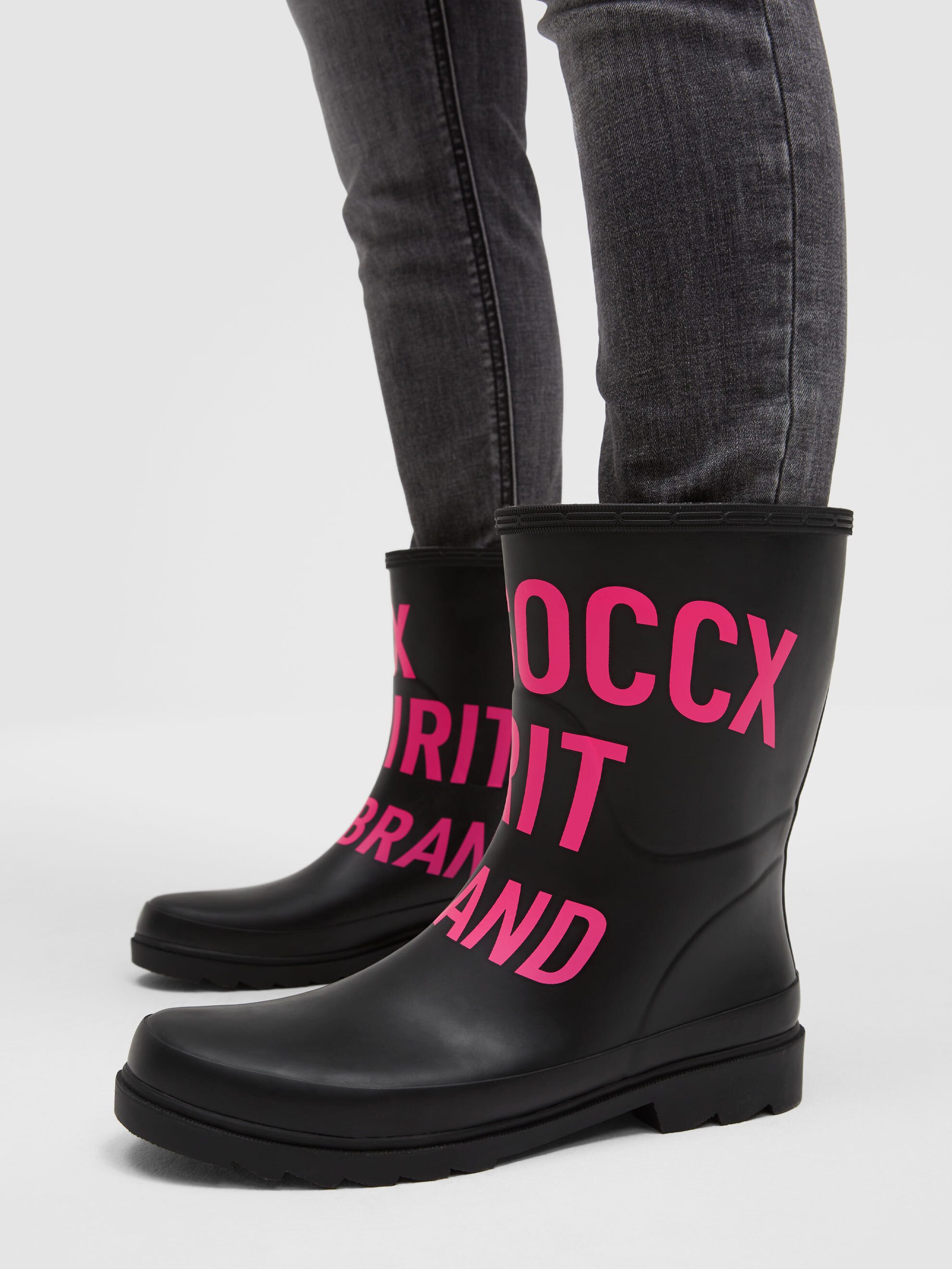 SOCCX Gummistiefel mit rutschfester Laufsohle