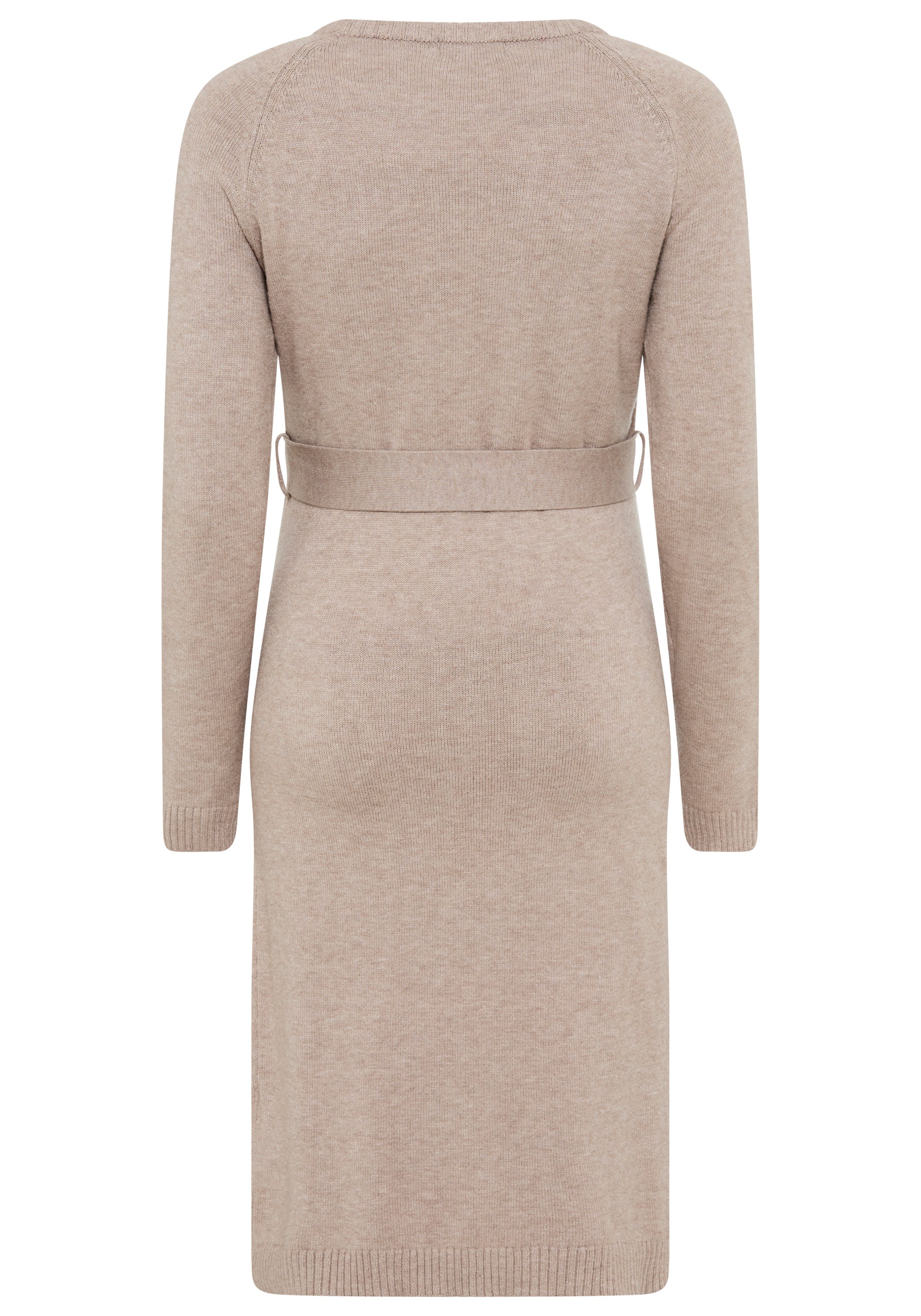 Nine-month maternity dress, knitted dress for pregnancy and breastfeeding, maternity knitted dress with fashionable buttons