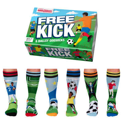 United Oddsocks Freizeitsocken Free Kick Fußball Oddsocks Socken in 39-46 im 6er Set