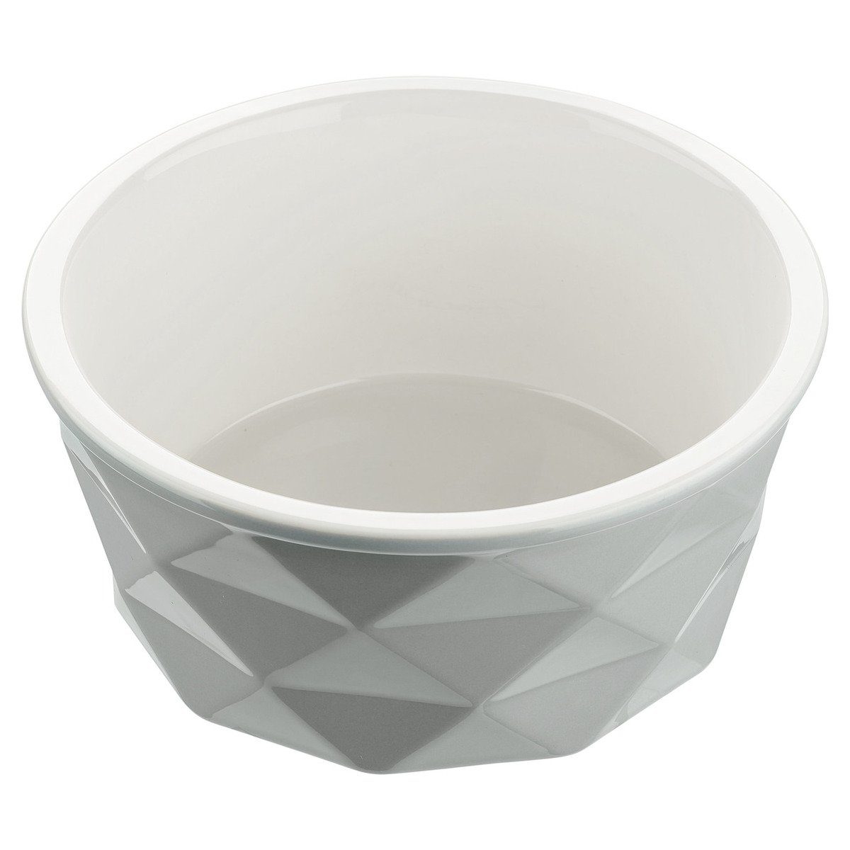 Hunter Tierbedarf Futterbehälter Keramik-Napf Eiby grau, Fassungsvermögen: 550 ml / Durchmesser: 13 cm