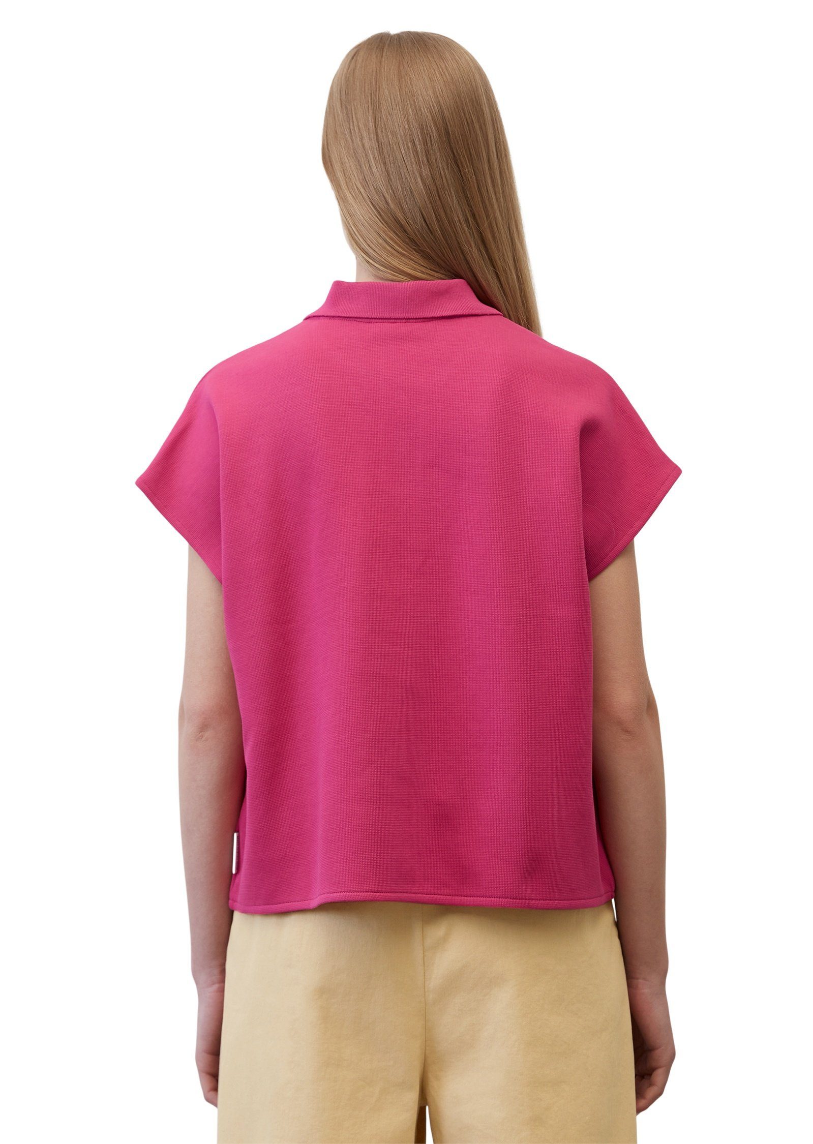 Marc Organic-Cotton-Piqué-Jersey O'Polo DENIM rosa T-Shirt aus