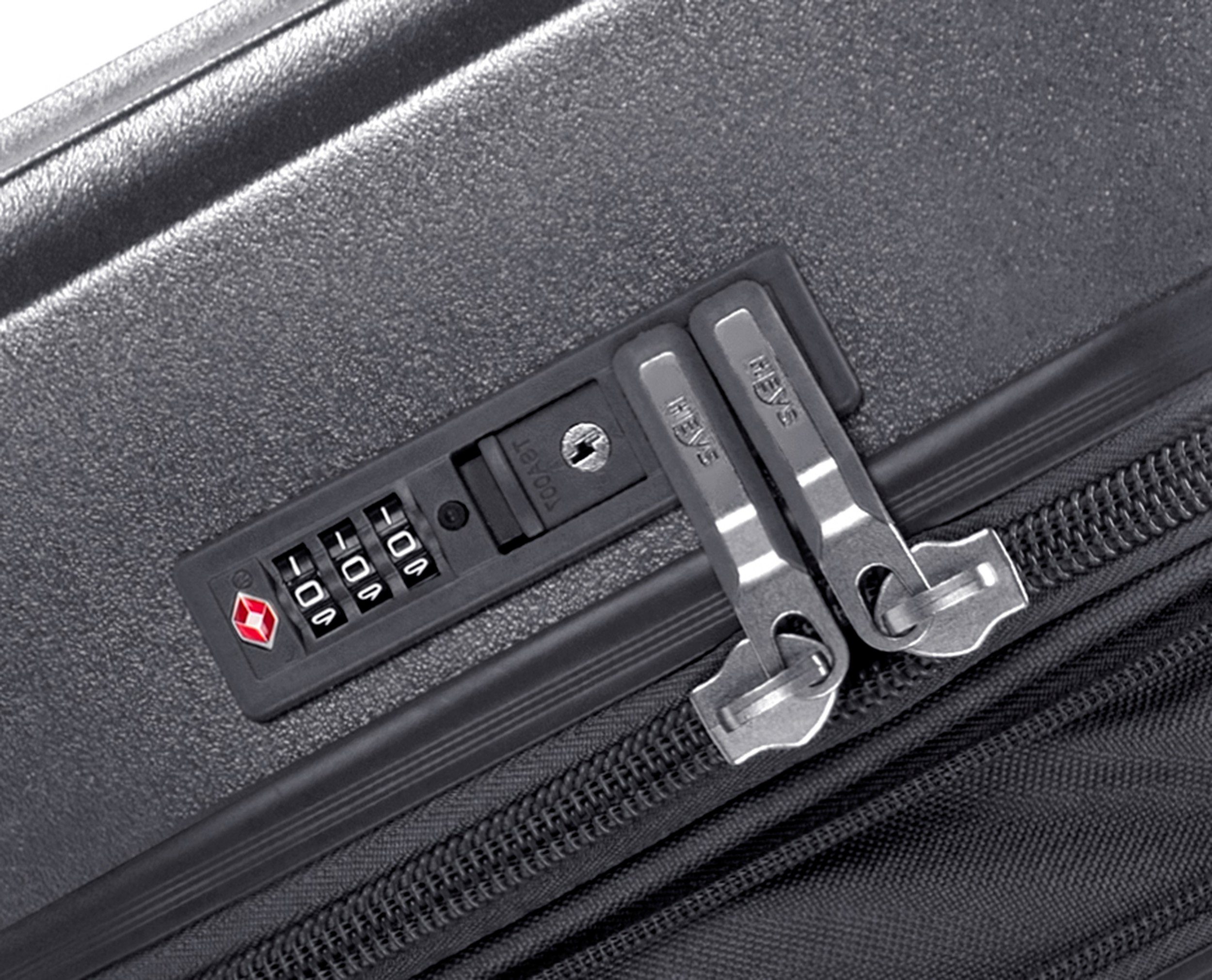 Heys Hartschalen-Trolley Luxe, in verschiedenen Farben und Größen, 4 Rollen, Heys Hartschalen-Koffer Volumenerweiterung