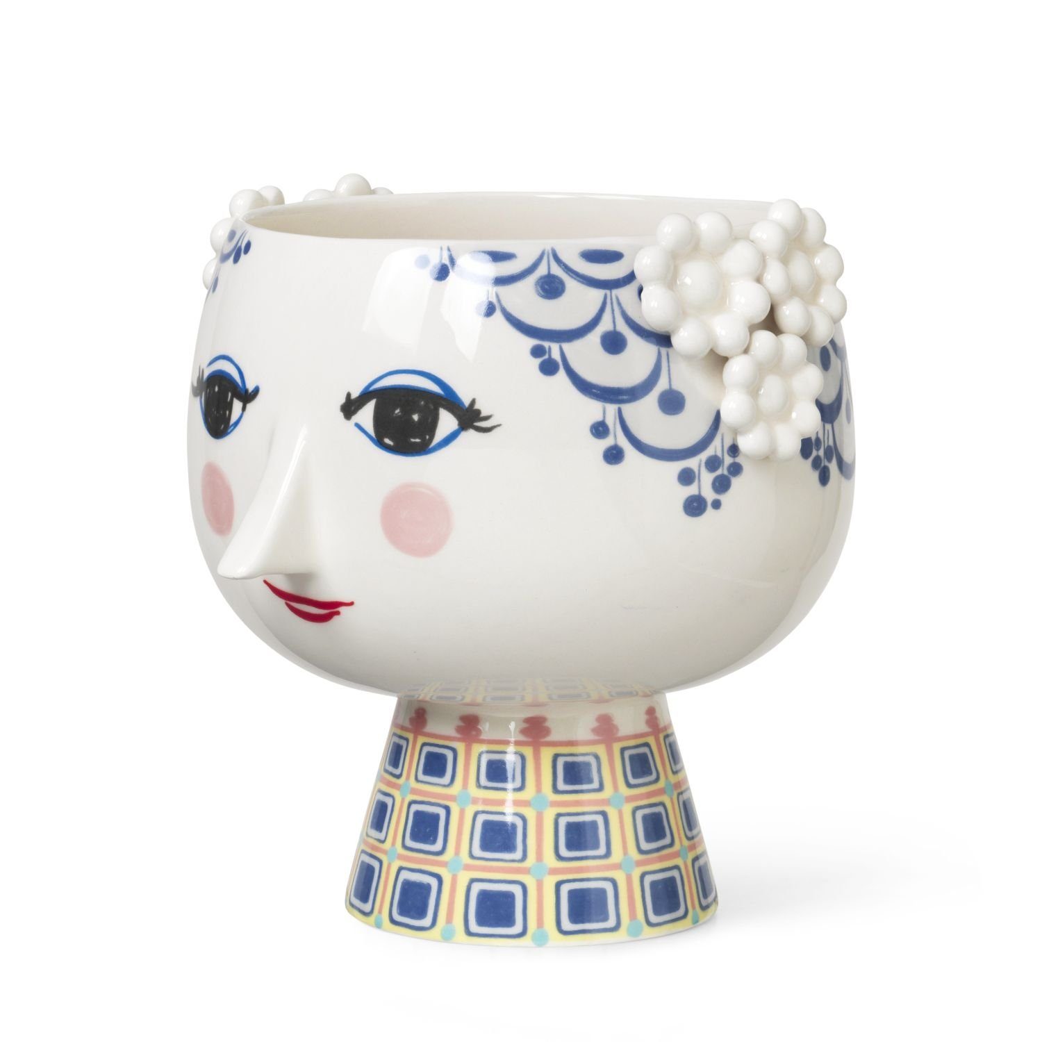 Bjørn Wiinblad Blumentopf Eva Blau