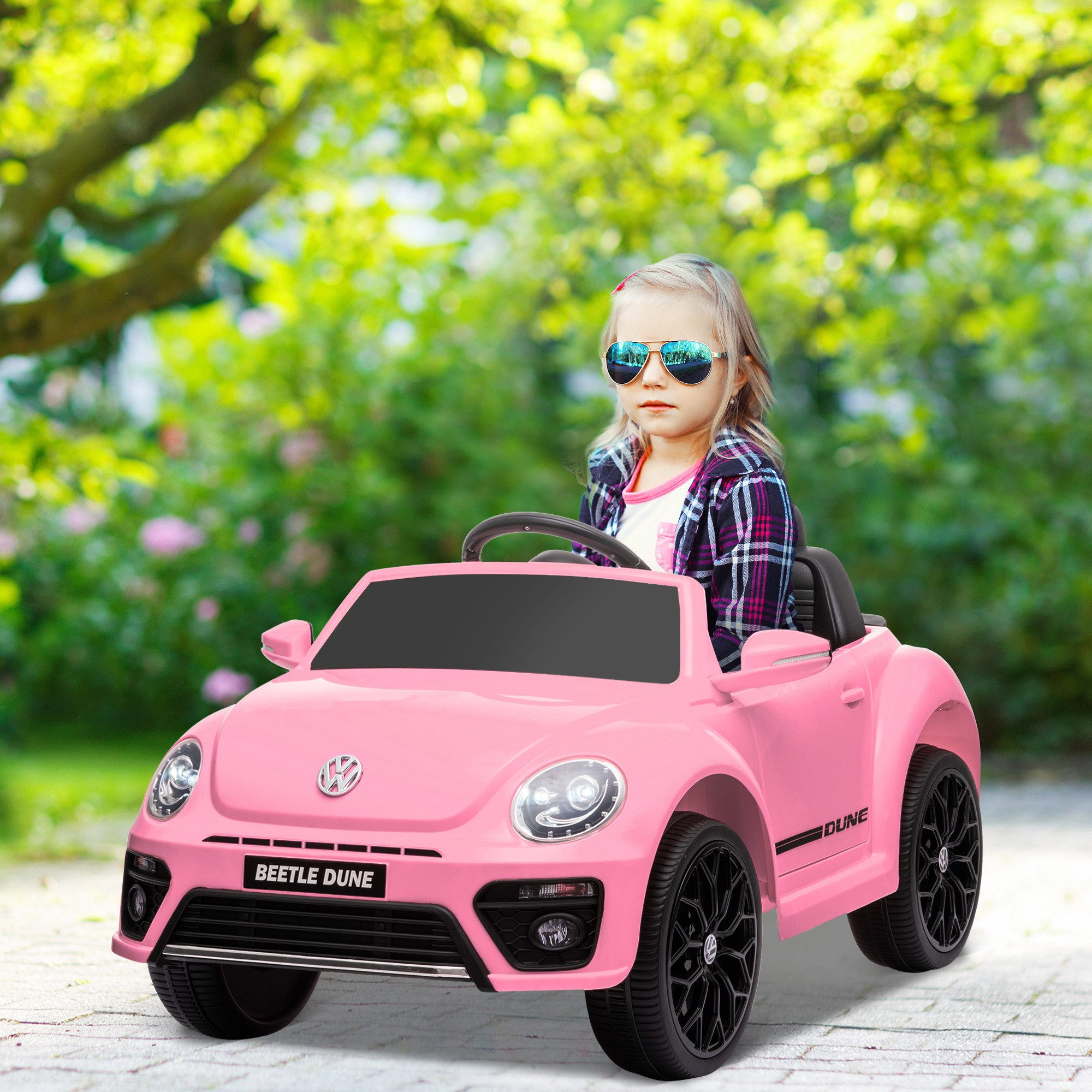 AIYAPLAY Elektro-Kinderauto 12V mit 2,4G Fernbedienung, LED-Lichtern, USB/M günstig online kaufen