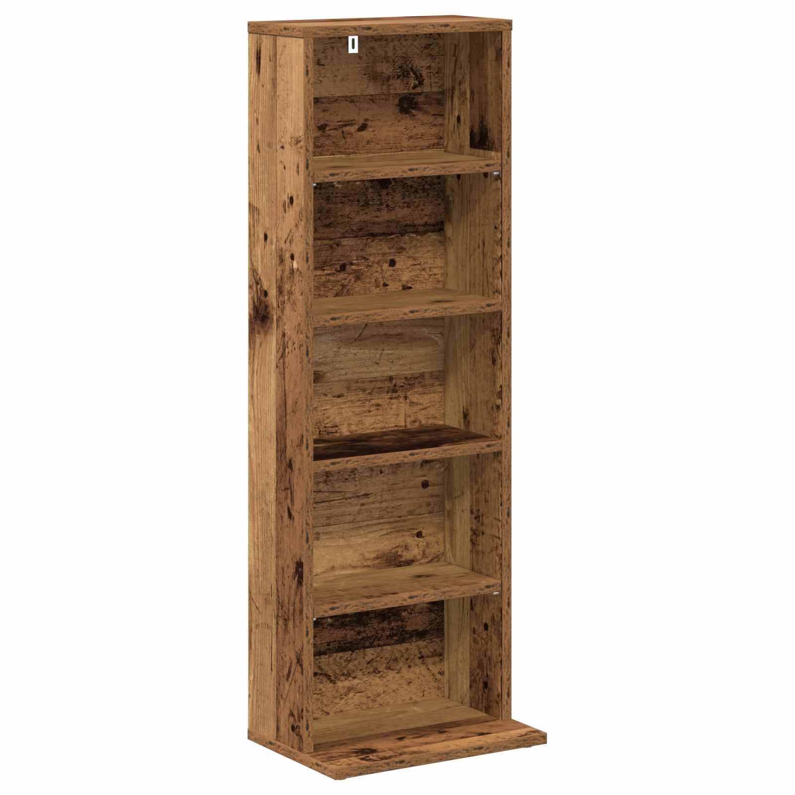 vidaXL Schranksystem CD Regal Altholz 33 x 23,5 x 97,5 cm Holzwerkstoff (1-St)