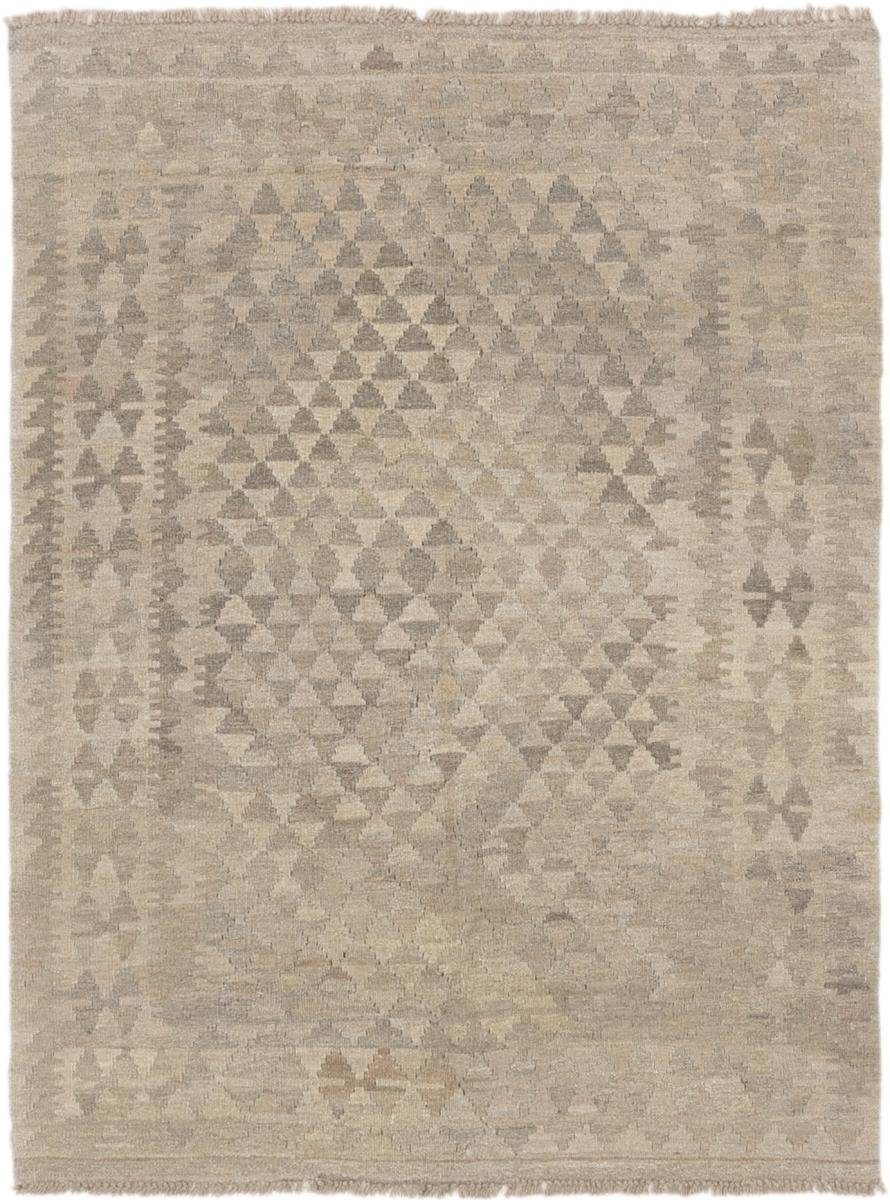 Orientteppich Kelim Afghan Höhe: Orientteppich, Moderner Handgewebter mm Heritage Trading, 3 rechteckig, 127x166 Nain