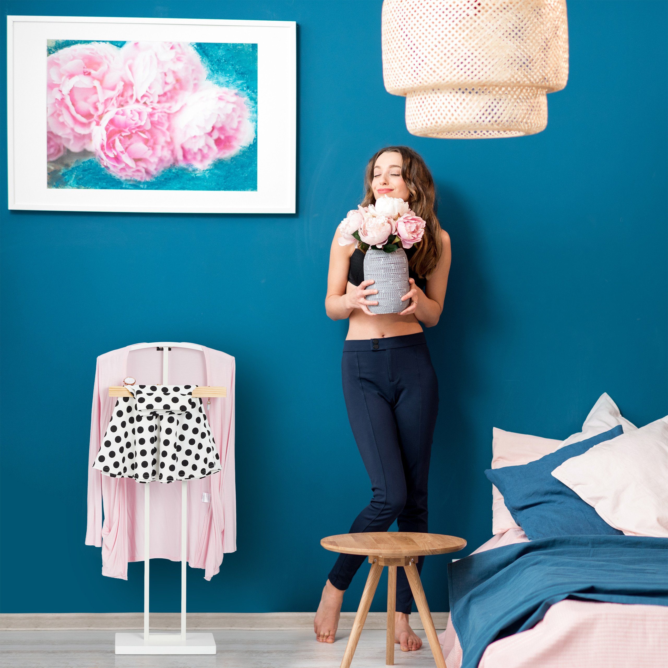 relaxdays Herrendiener Stummer Diener mit Ablage